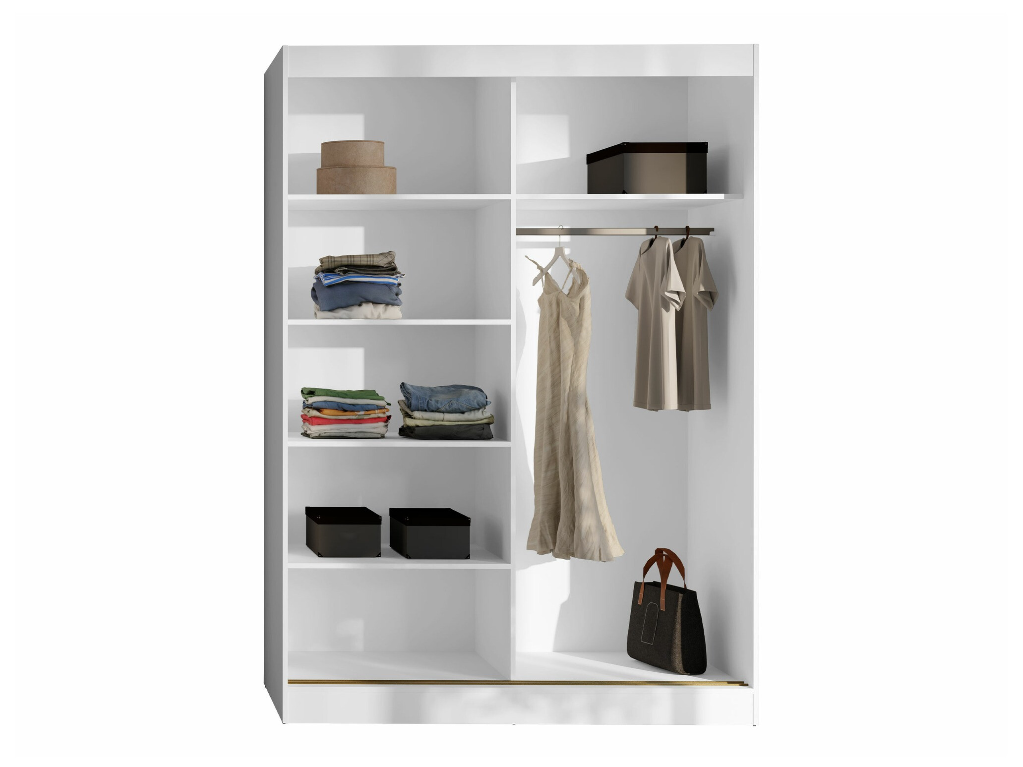 Kleiderschrank Toledo 131 (Schwarz)