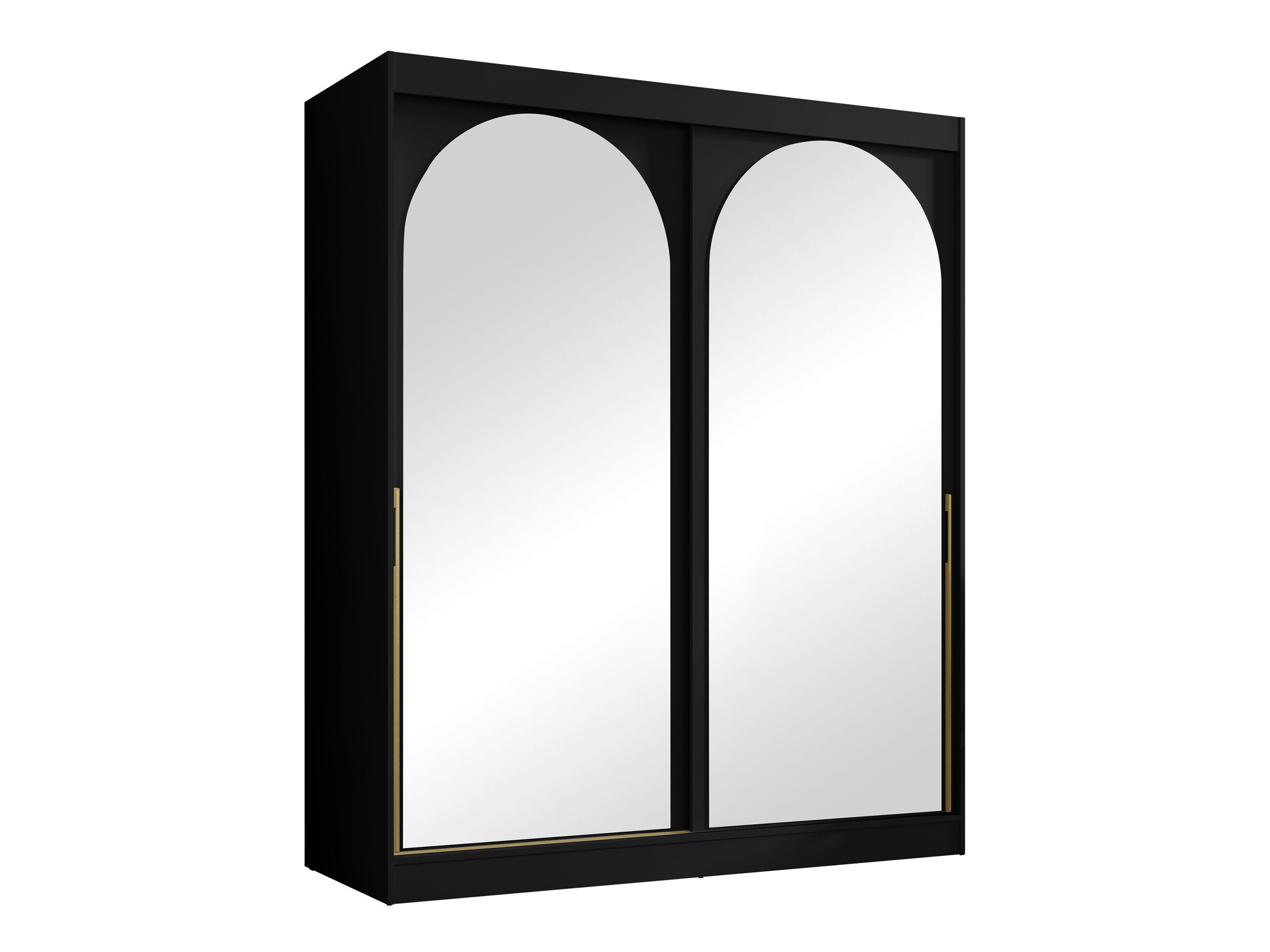 Kleiderschrank Toledo 132 (Schwarz)