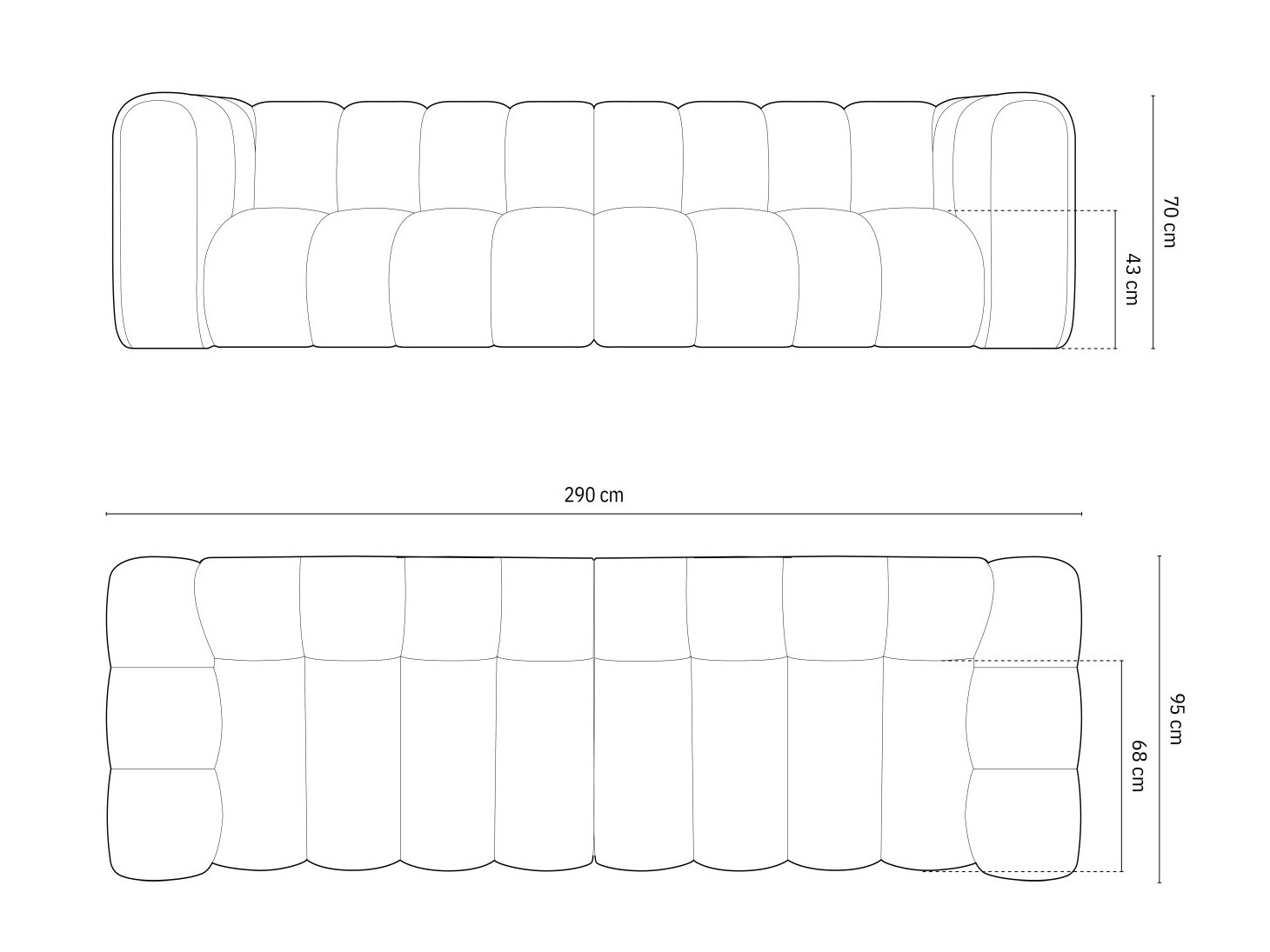 Modulares Sofa Cirleve 100 (Haga 23)