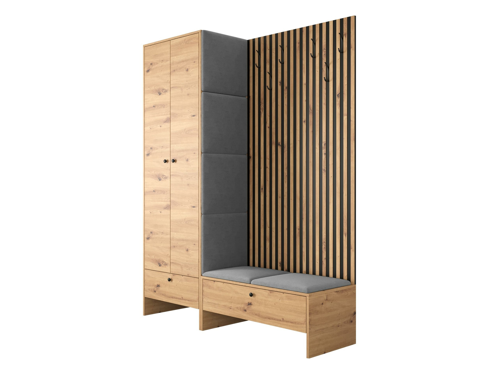 Flurgarnitur Donio III (Artisan Eichenholzoptik + Manila 16)