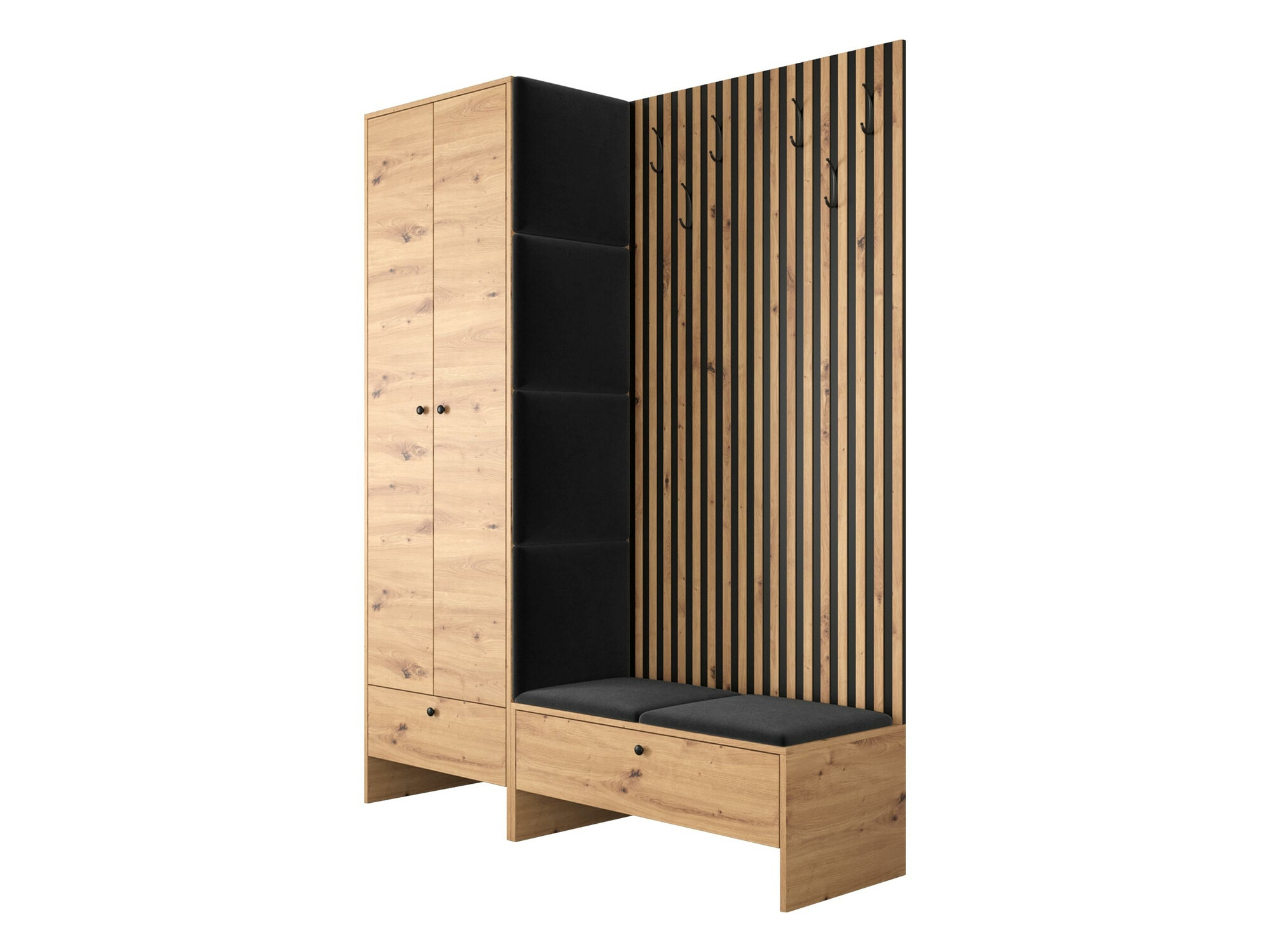 Flurgarnitur Donio III (Artisan Eichenholzoptik + Manila 18)