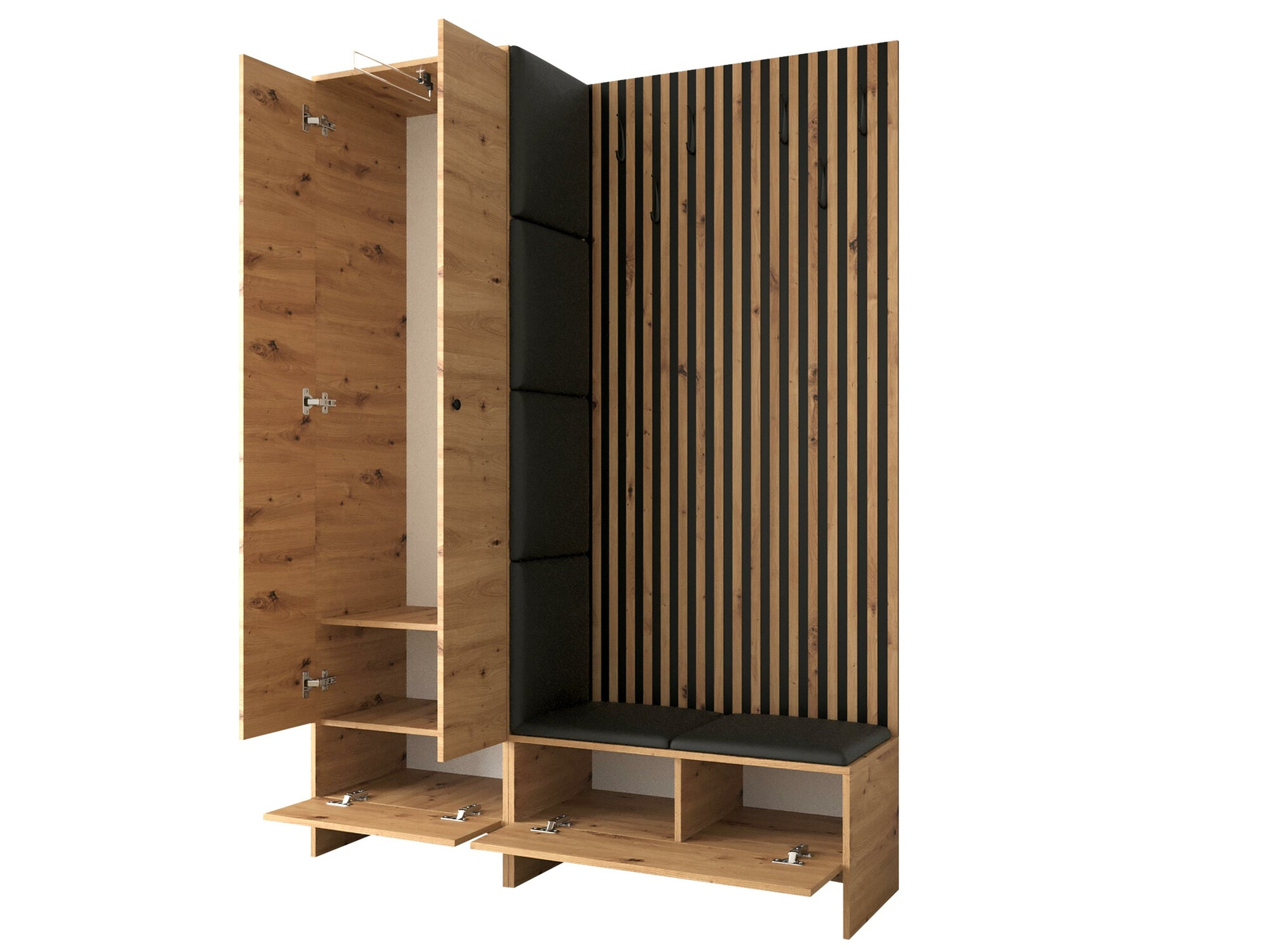 Flurgarnitur Donio III (Artisan Eichenholzoptik + Manila 18)