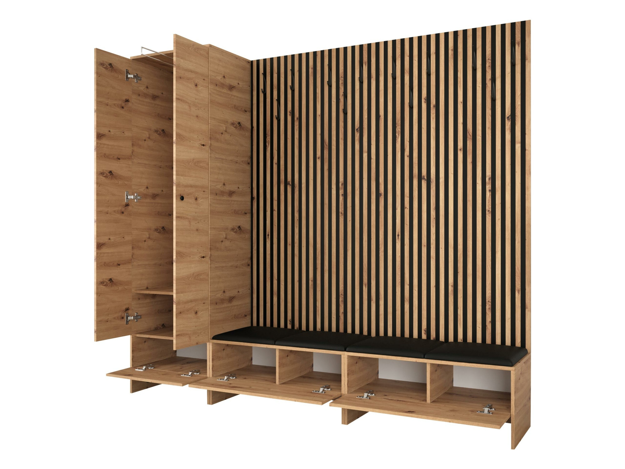 Flurgarnitur Donio VI (Artisan Eichenholzoptik + Manila 02)