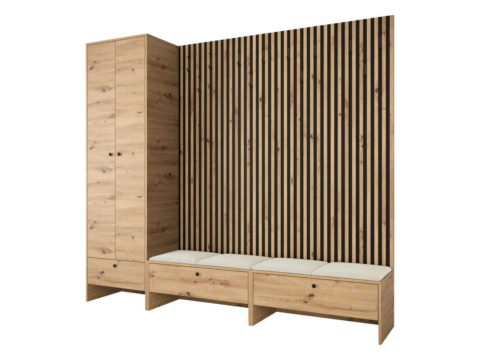 Flurgarnitur Donio VI (Artisan Eichenholzoptik + Manila 02)