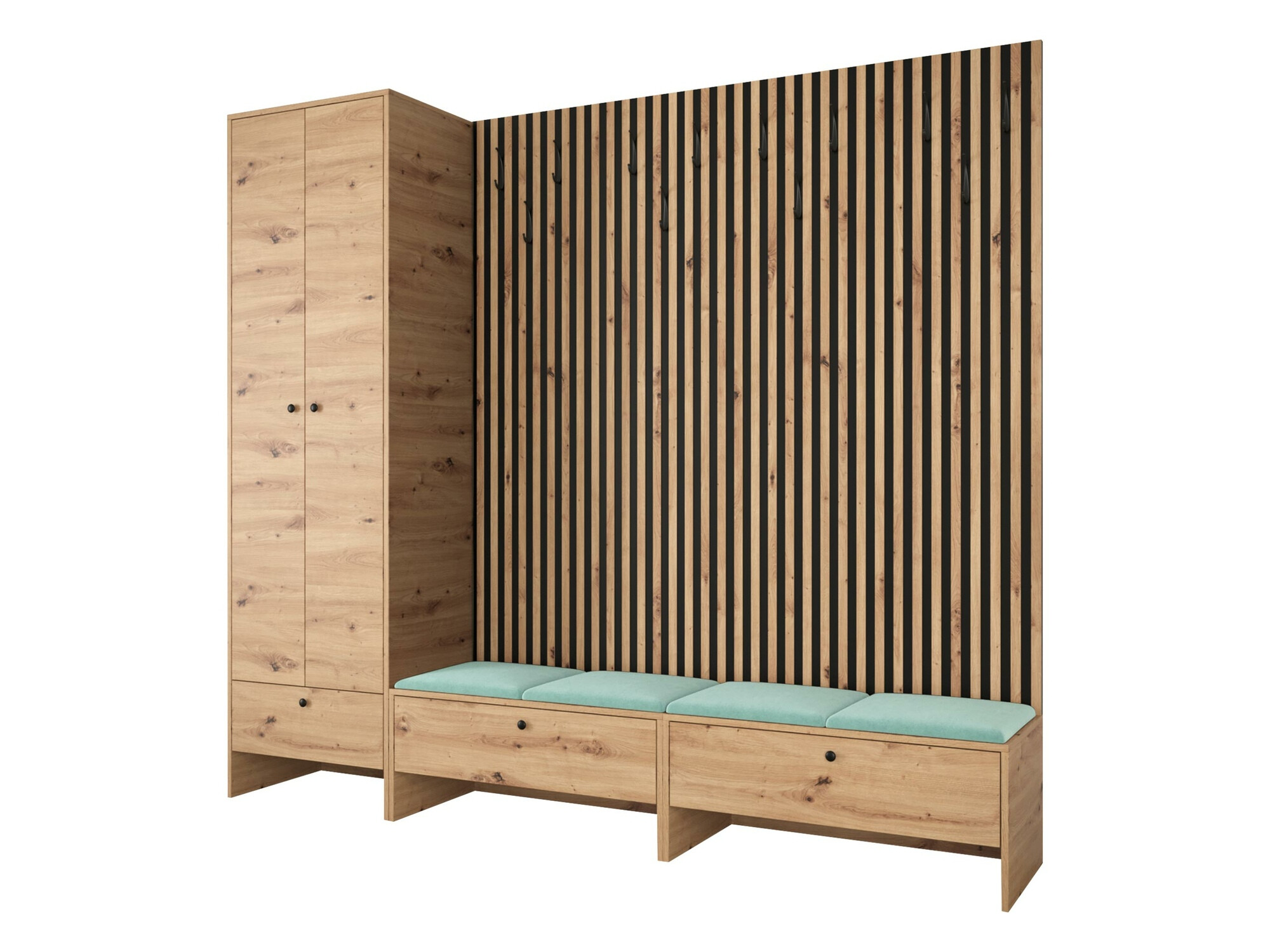 Flurgarnitur Donio VI (Artisan Eichenholzoptik + Manila 11)