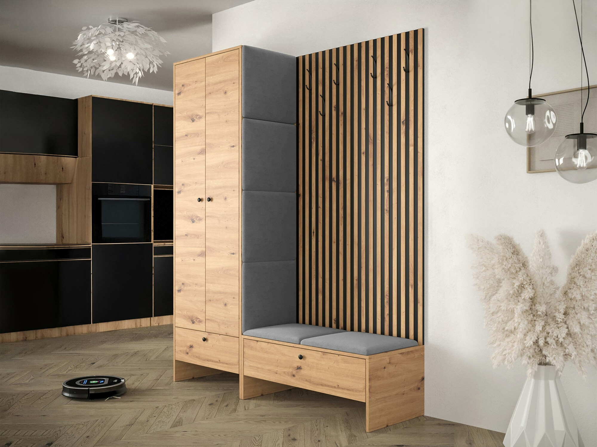 Flurgarnitur Hartford 320 (Artisan Eichenholzoptik + Manila 16)