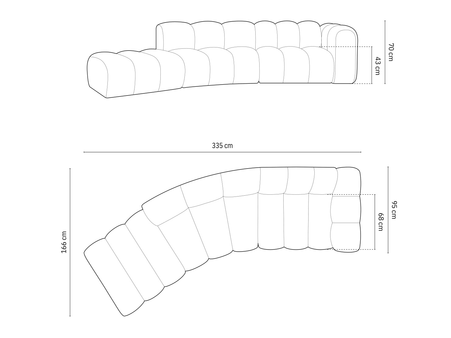 Modulares Ecksofa Cirleve 107 (Haga 06)
