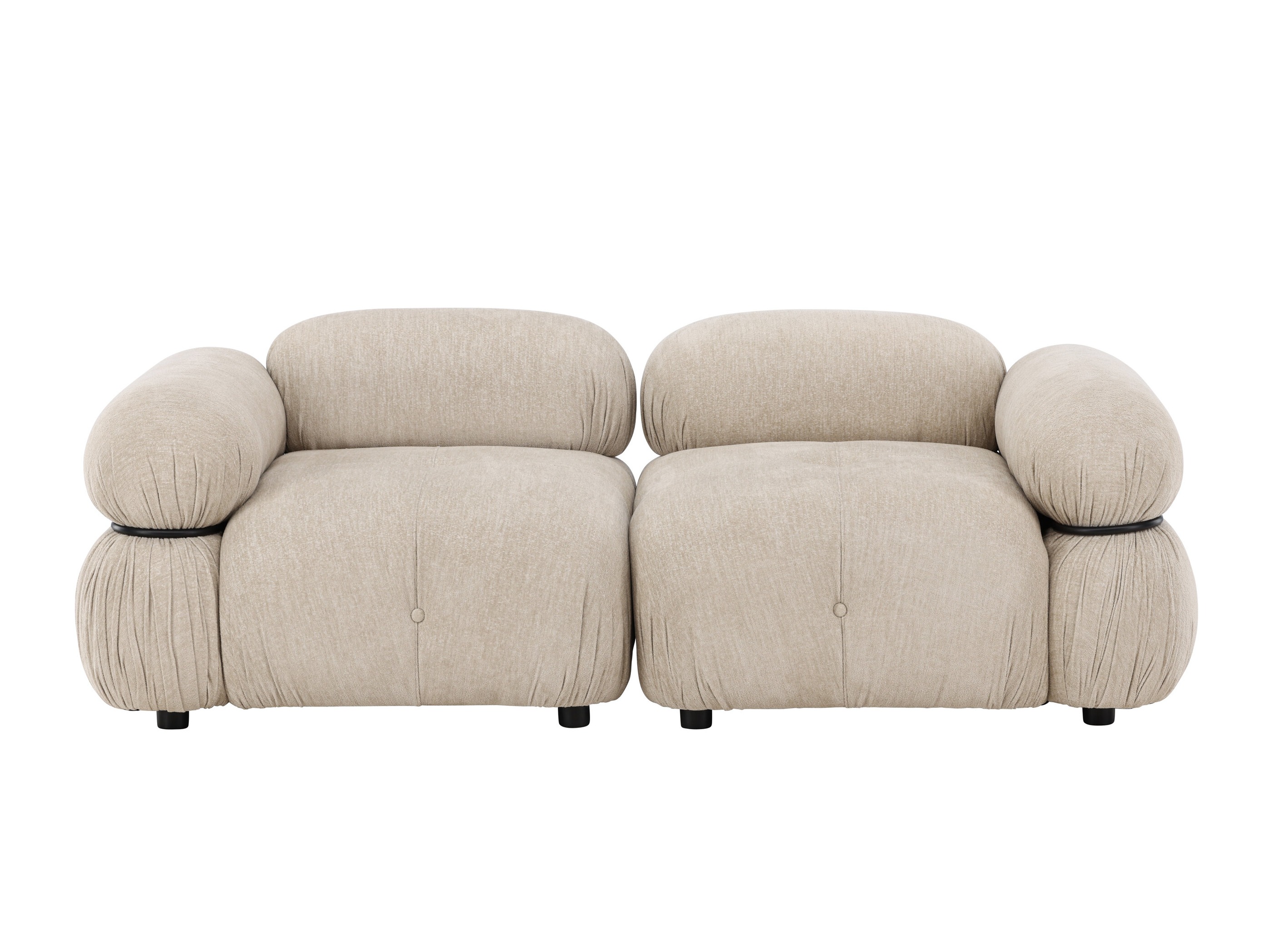Modulares Sofa Evardale 103 (Beige + Schwarz)