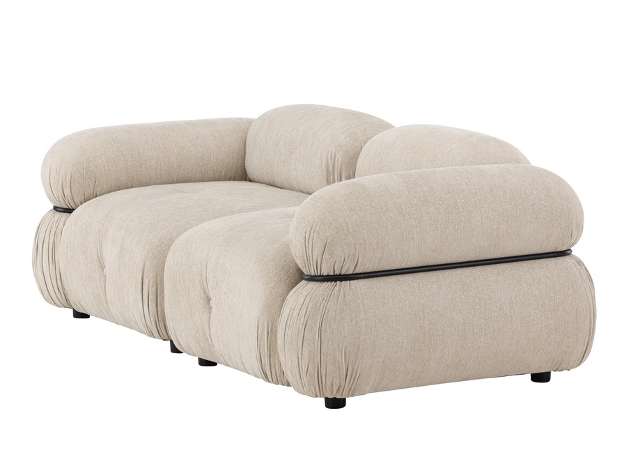 Modulares Sofa Evardale 103 (Beige + Schwarz)