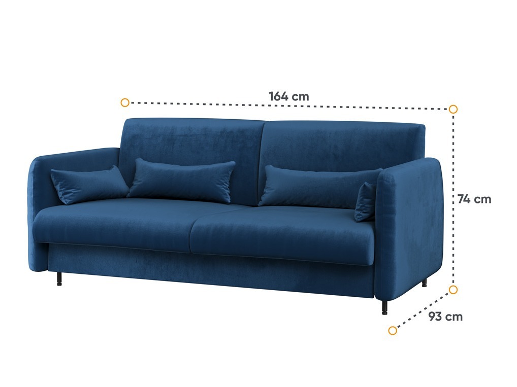 Möbel-Set Concept Pro Lenart Levfere 139 (Weiß glänzend + Weiß + Blau)