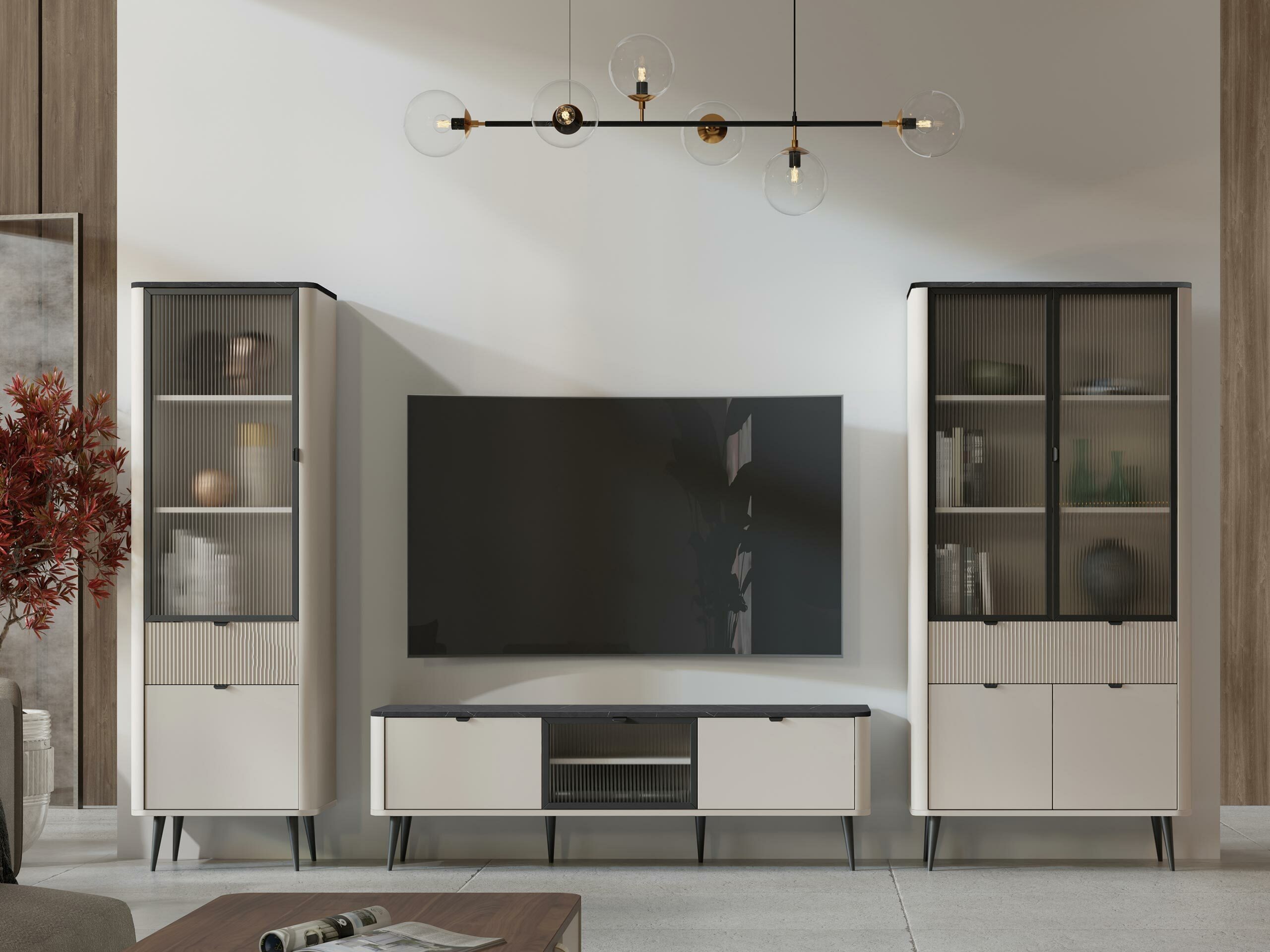 Regal Lufela 101 (Kaschmir + Grauer Marmor)