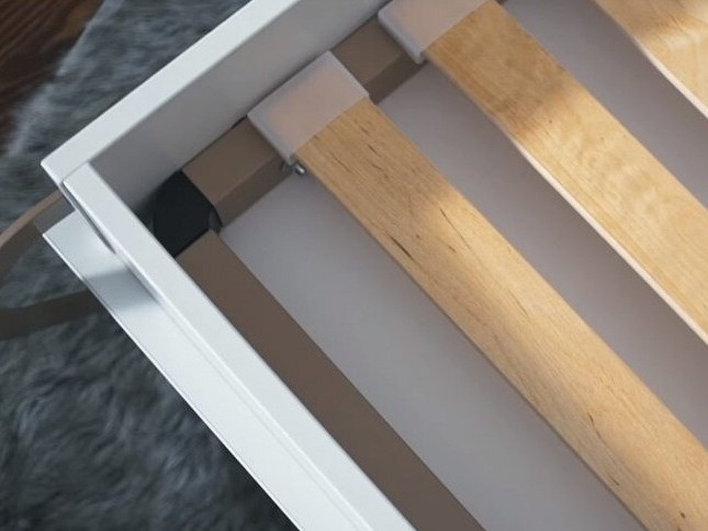 Schrankbett Concept Pro Lenart III (Weiß + Weiß glänzend)