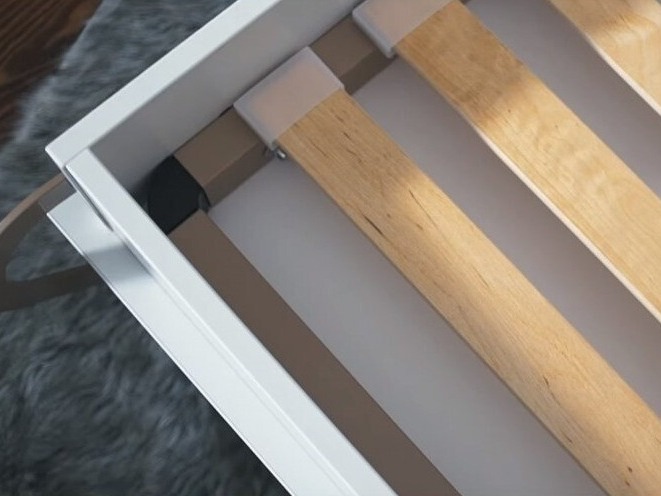 Schrankbett Concept Pro Lenart Levfere 108 (Weiß + Weiß glänzend)