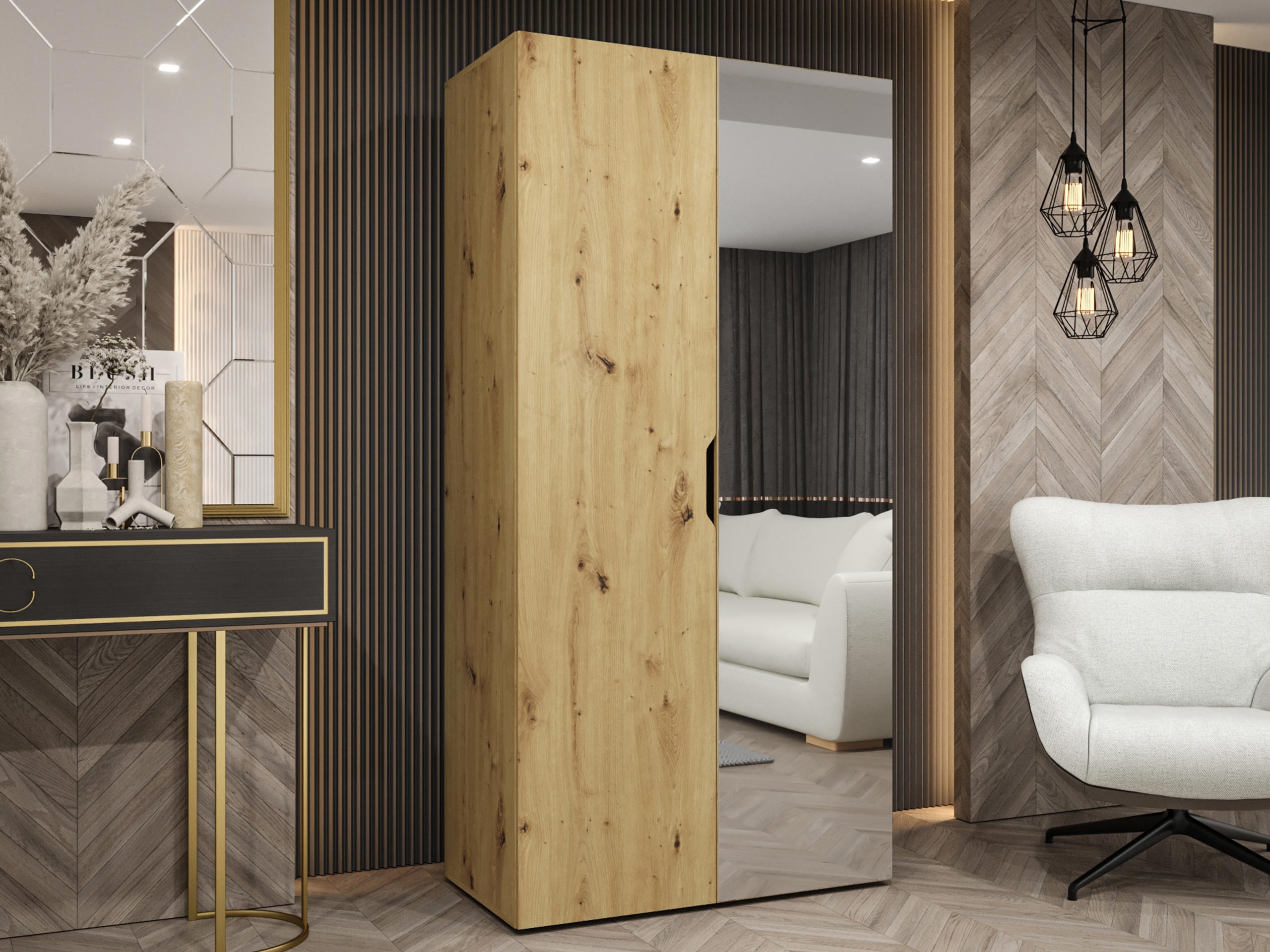 Kleiderschrank Hartford 510 (Artisan Eichenholzoptik)
