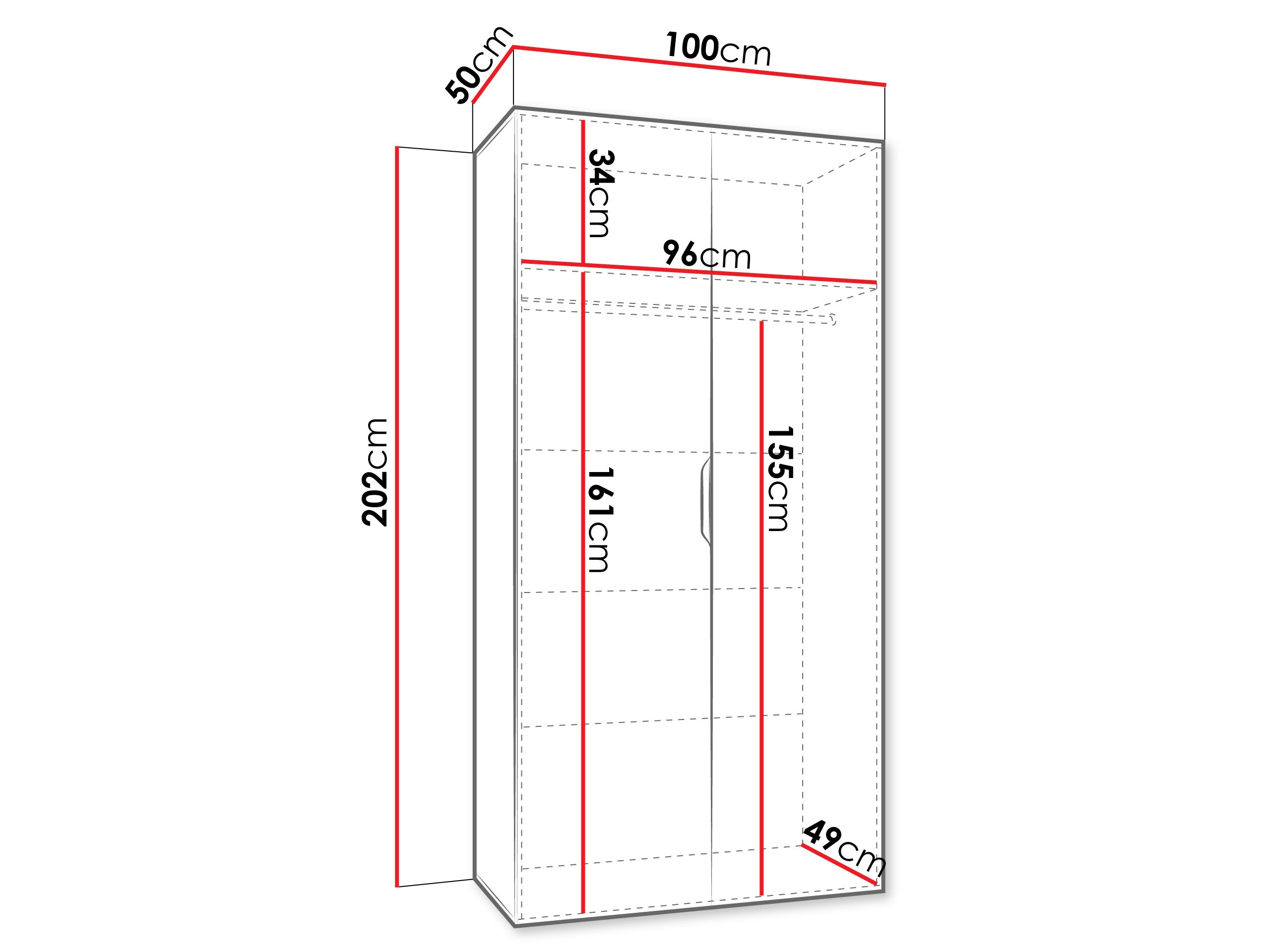 Kleiderschrank Hartford 510 (Kaschmir)