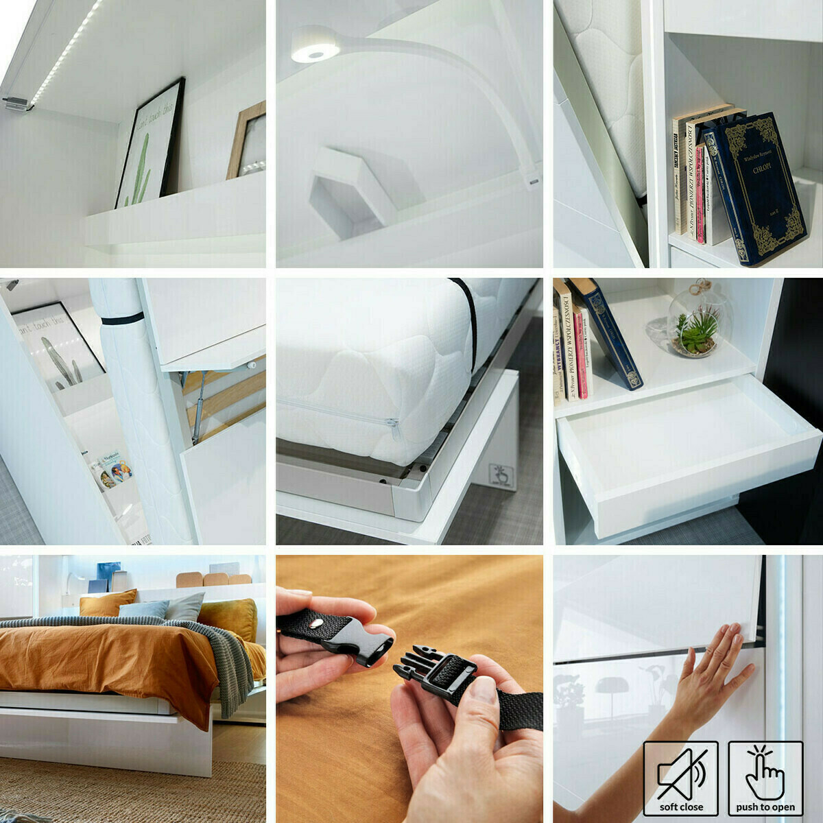 Schrankbett Concept Pro Lenart V (Kaschmir)