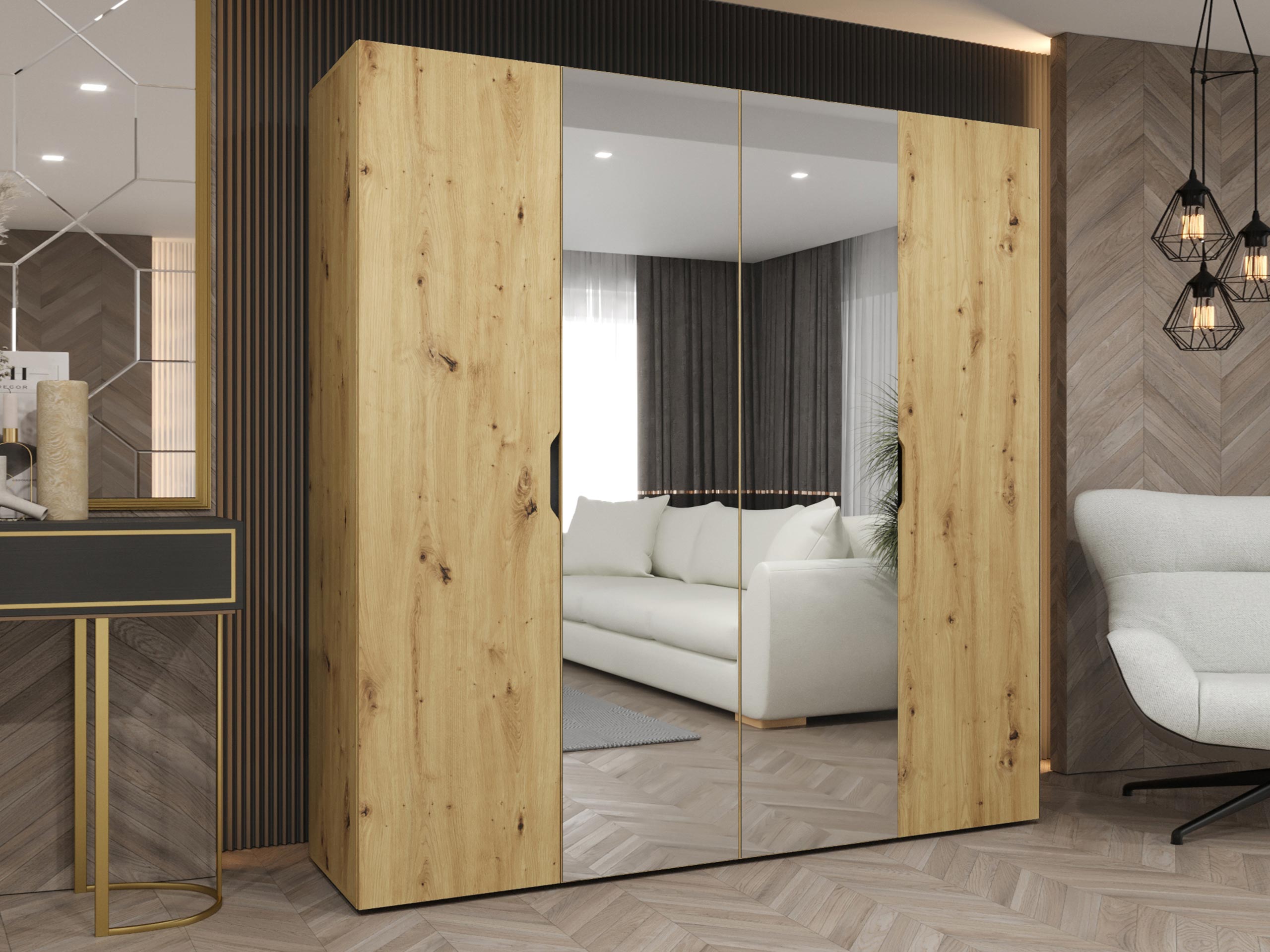 Kleiderschrank Hartford 514 (Artisan Eichenholzoptik)