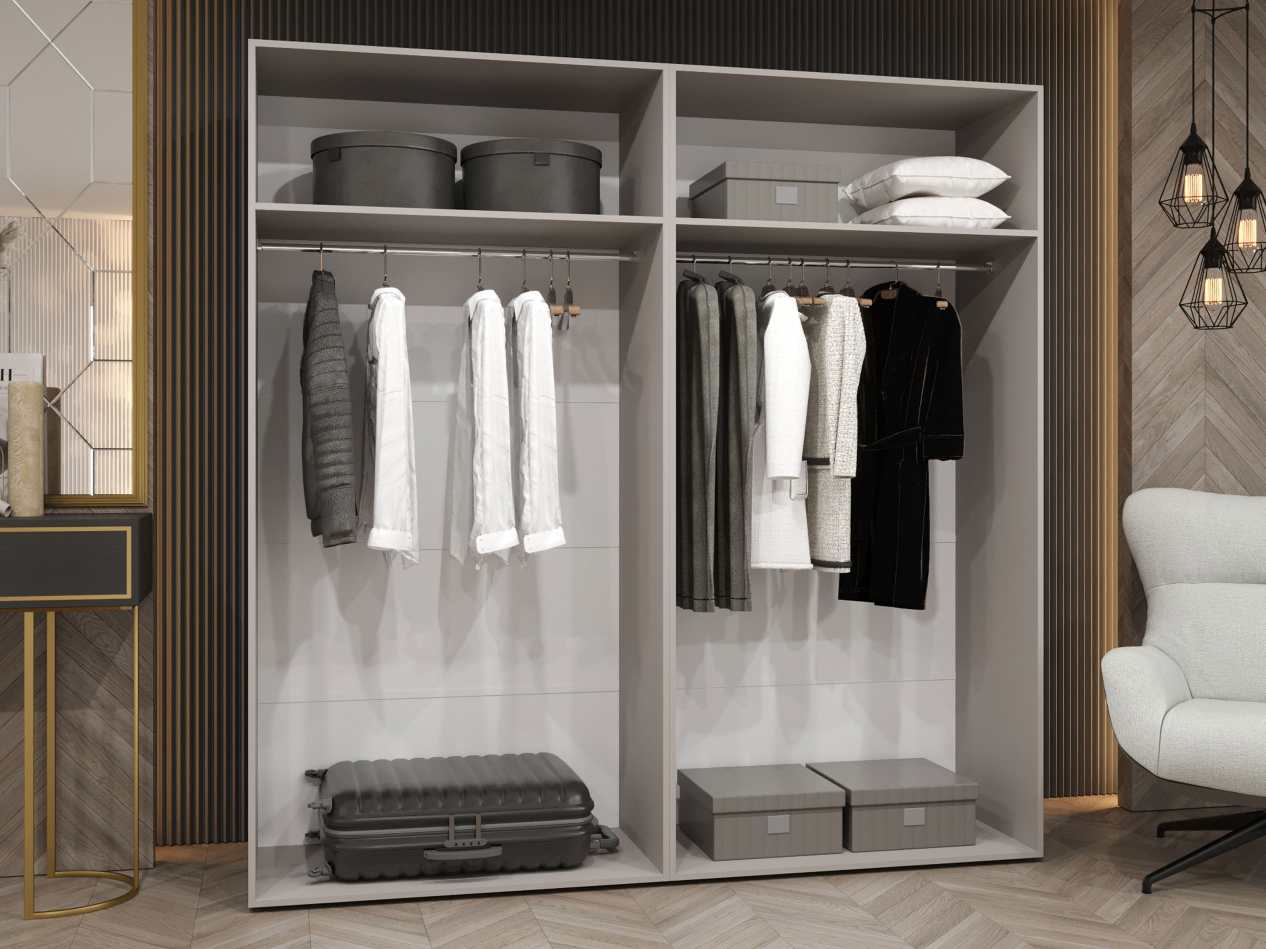 Kleiderschrank Hartford 514 (Artisan Eichenholzoptik)