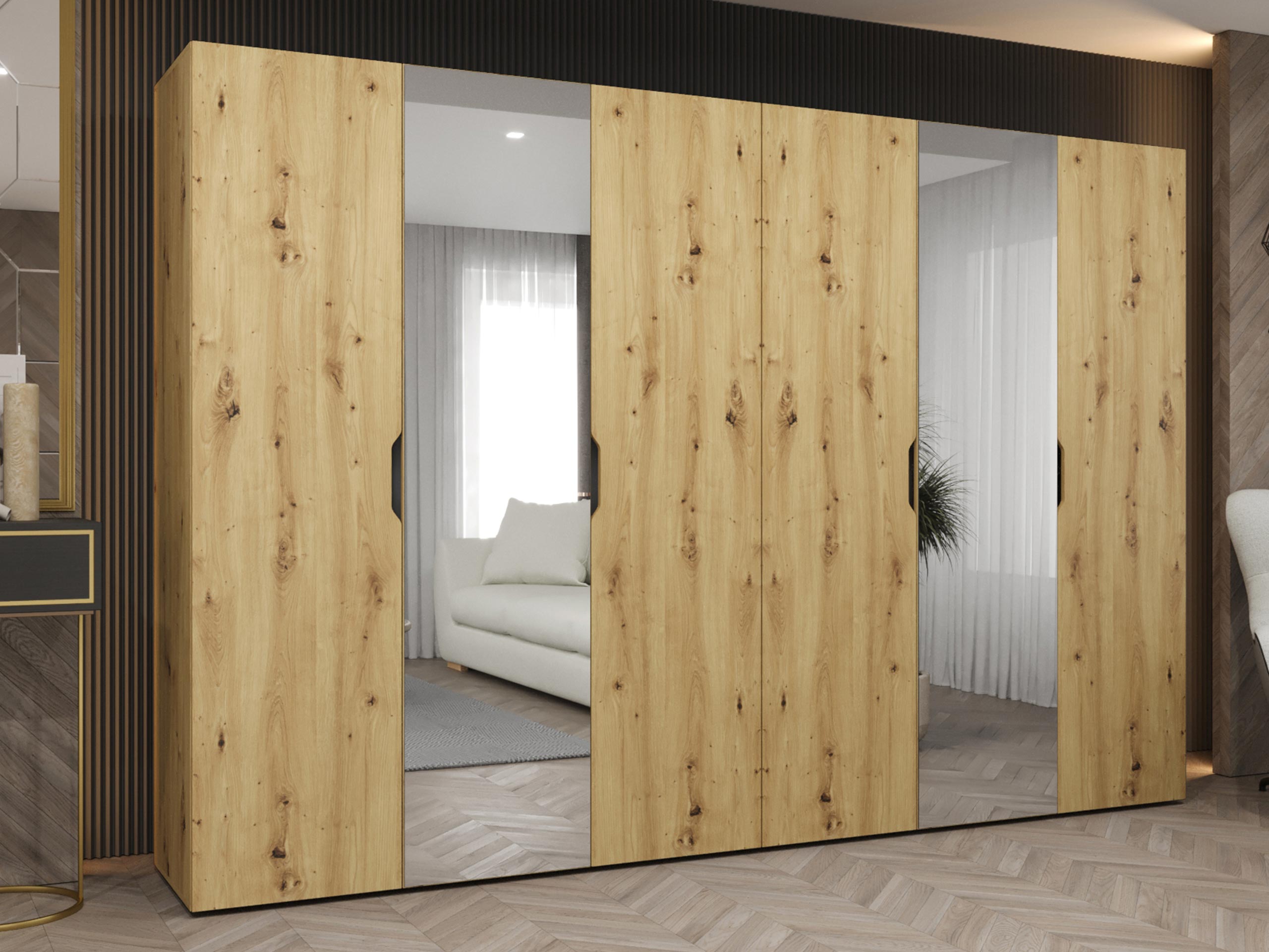 Kleiderschrank Hartford 518 (Artisan Eichenholzoptik)