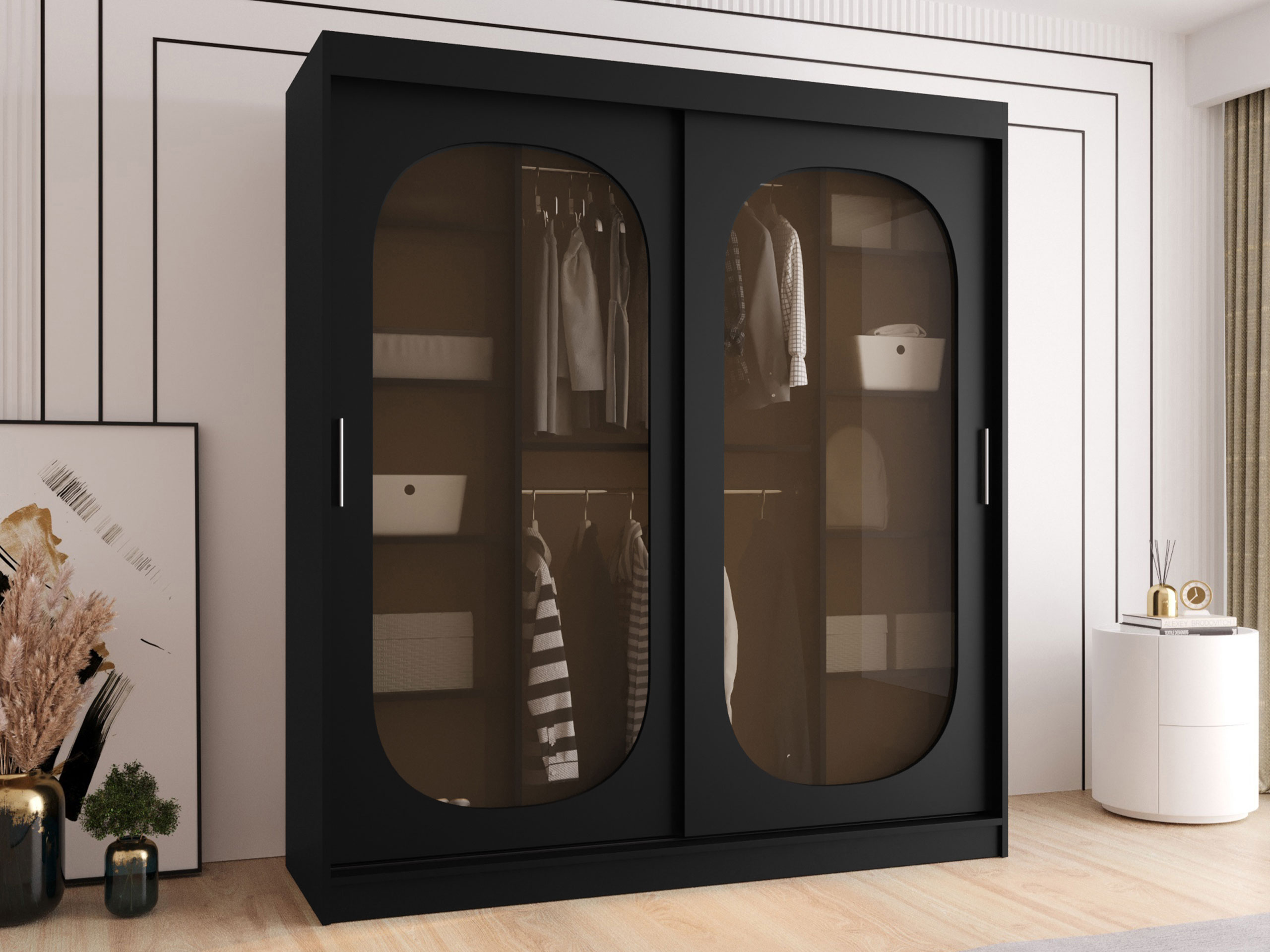 Kleiderschrank Hartford 520 (Schwarz)