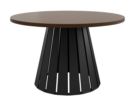 Couchtisch Oswego 134 (Schwarz + Walnussholzoptik)