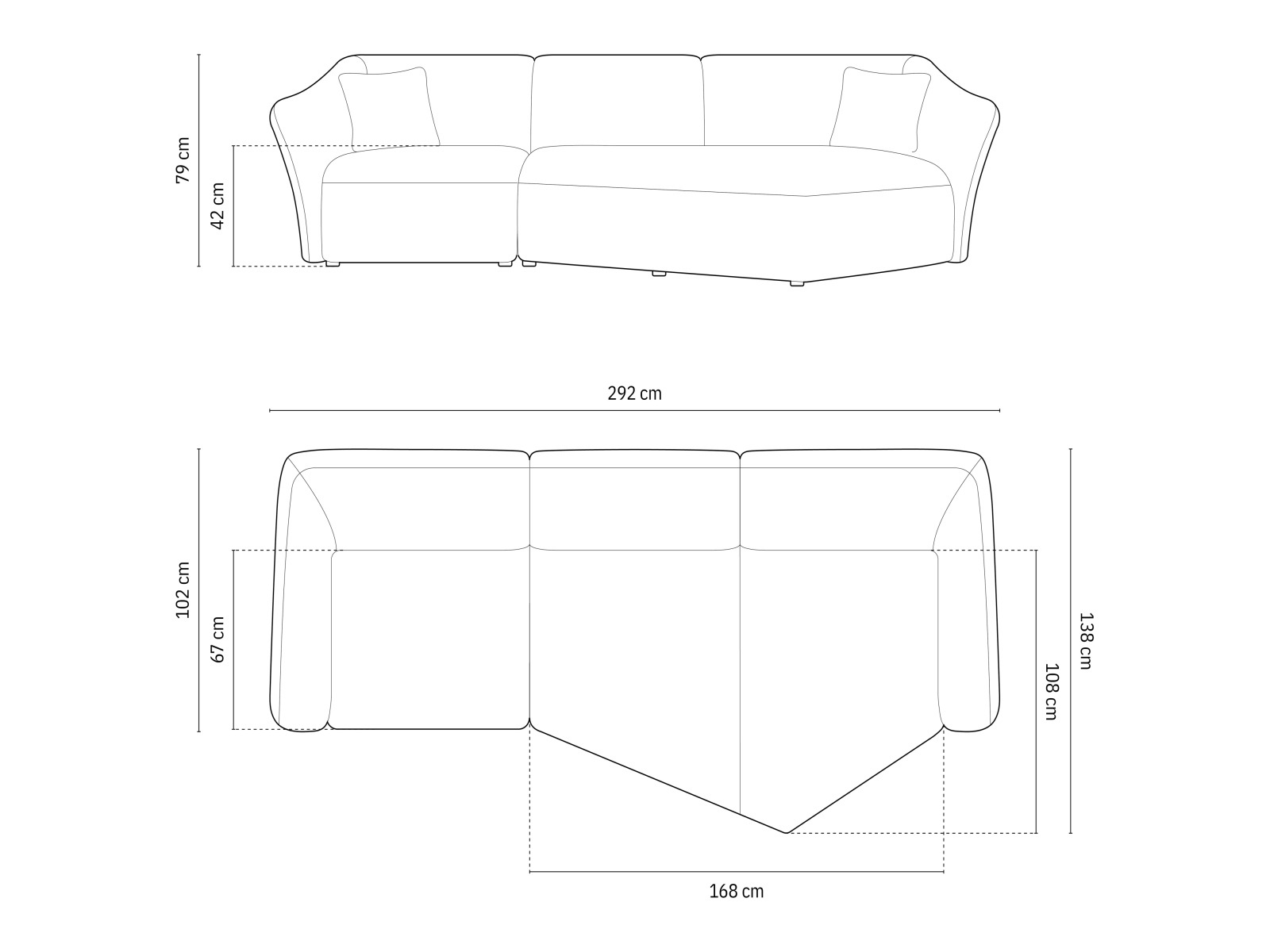 Ecksofa Beckley 168 (Sicuro 30)