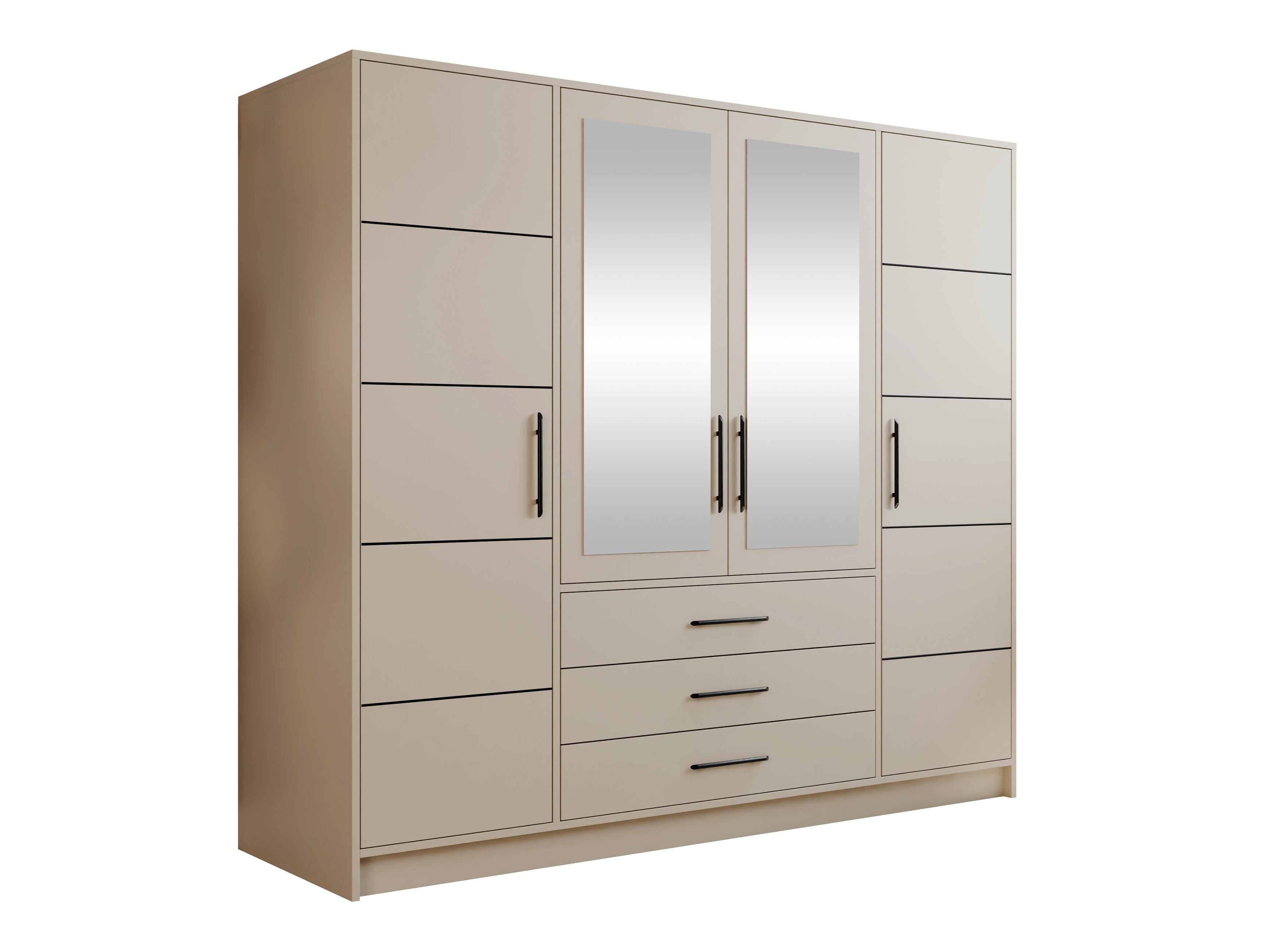 Kleiderschrank Dortivu 154 (Kaschmir)