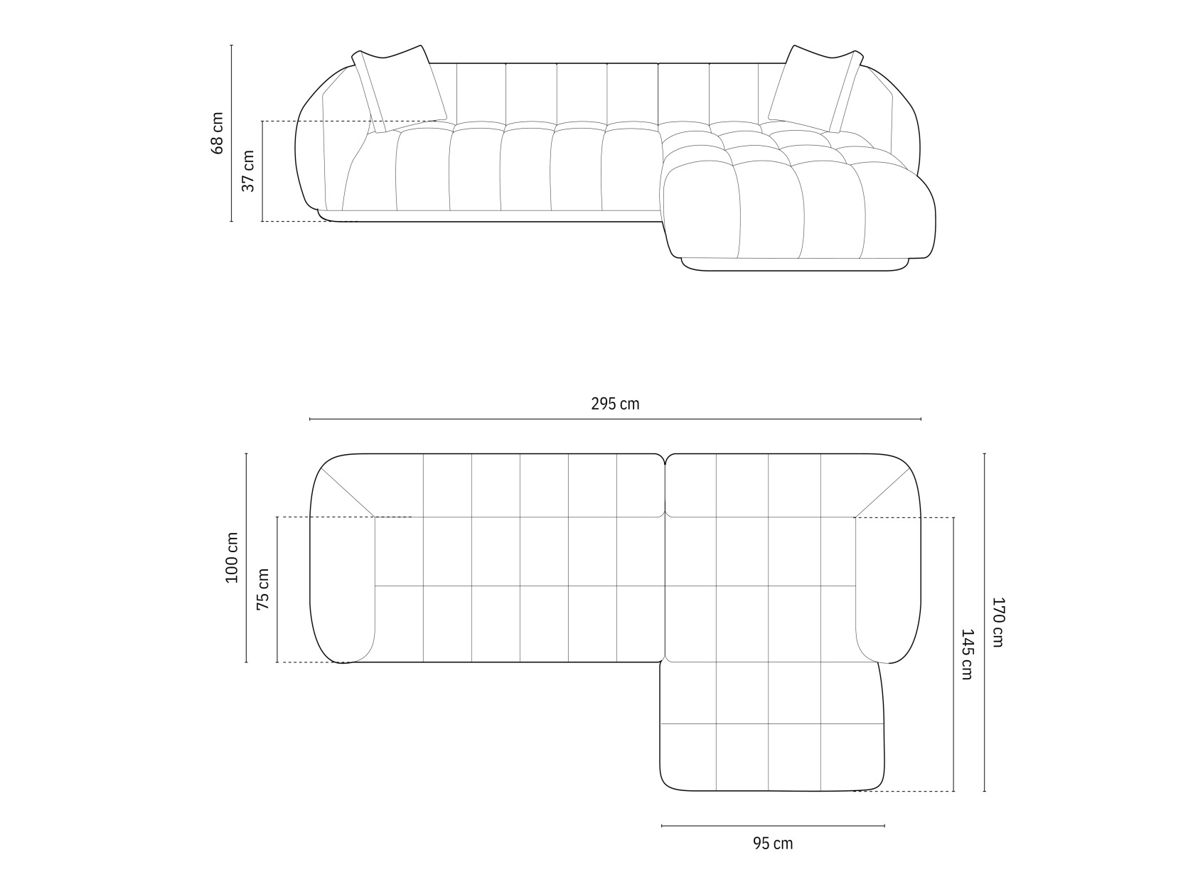 Ecksofa Beckley 179 (Heritage Cement)