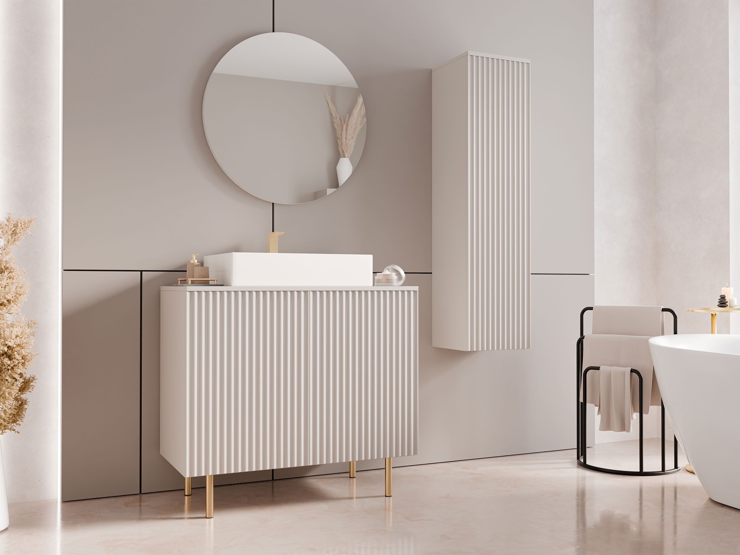Badezimmer-Set Decus II (Kaschmir)