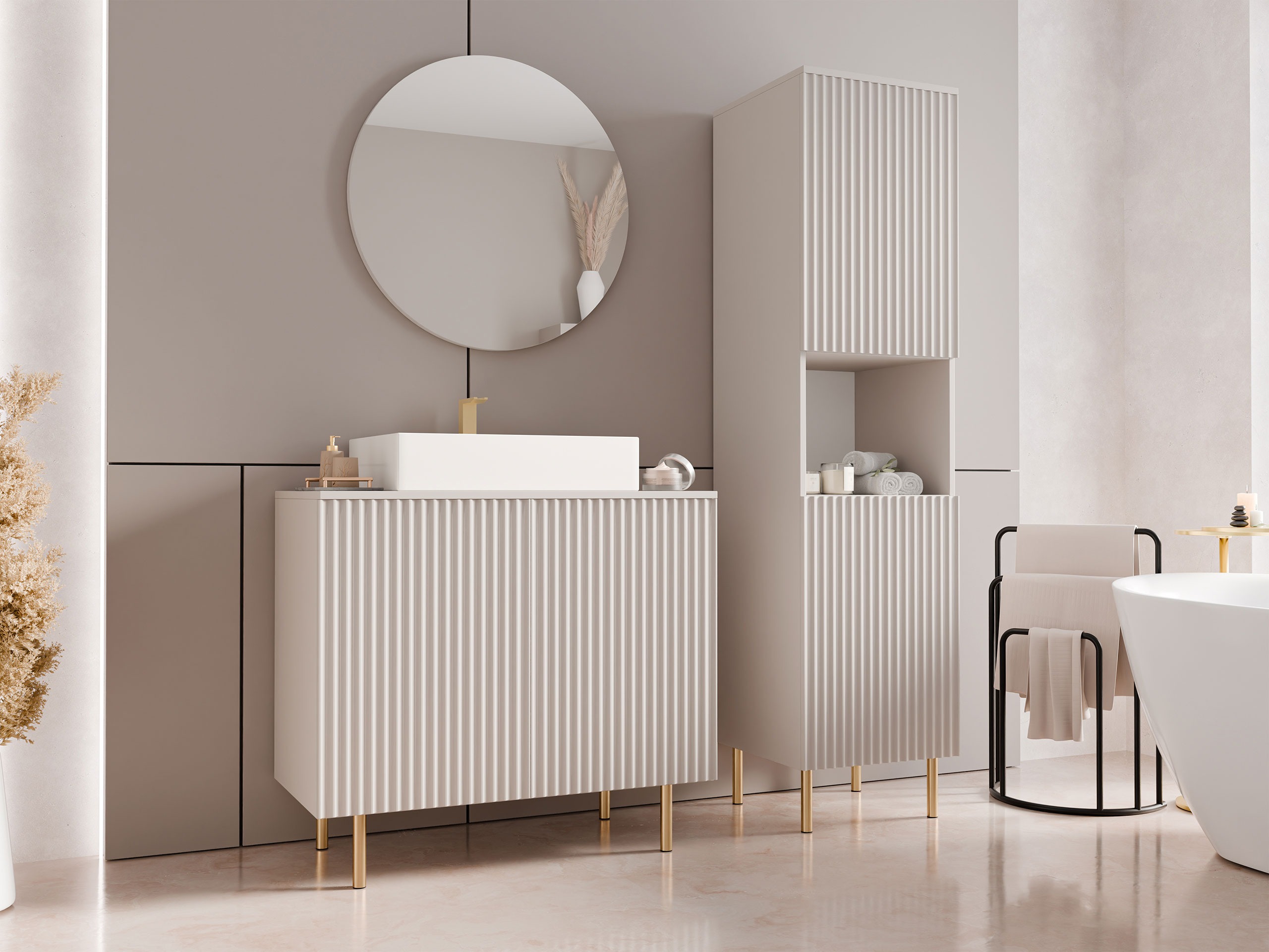 Badezimmer-Set Decus III (Kaschmir)