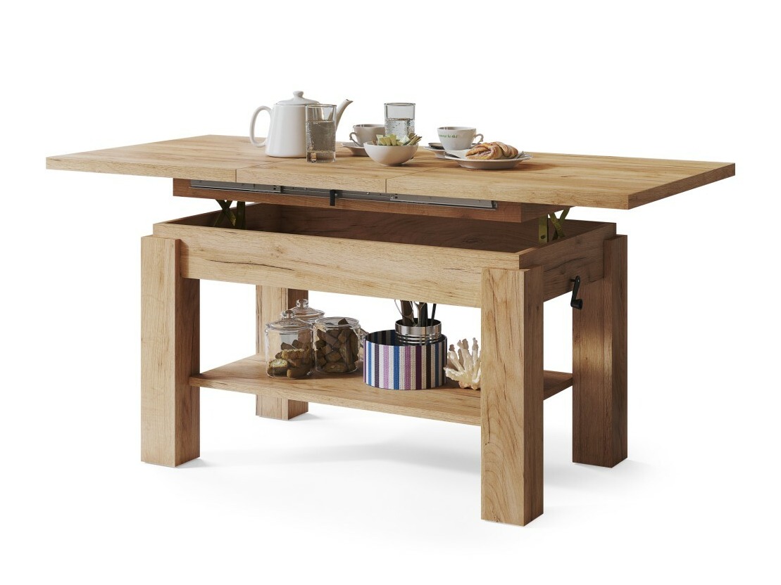 Couchtisch-Transformer Glendale 100 (Craft goldene Eichenholzoptik)