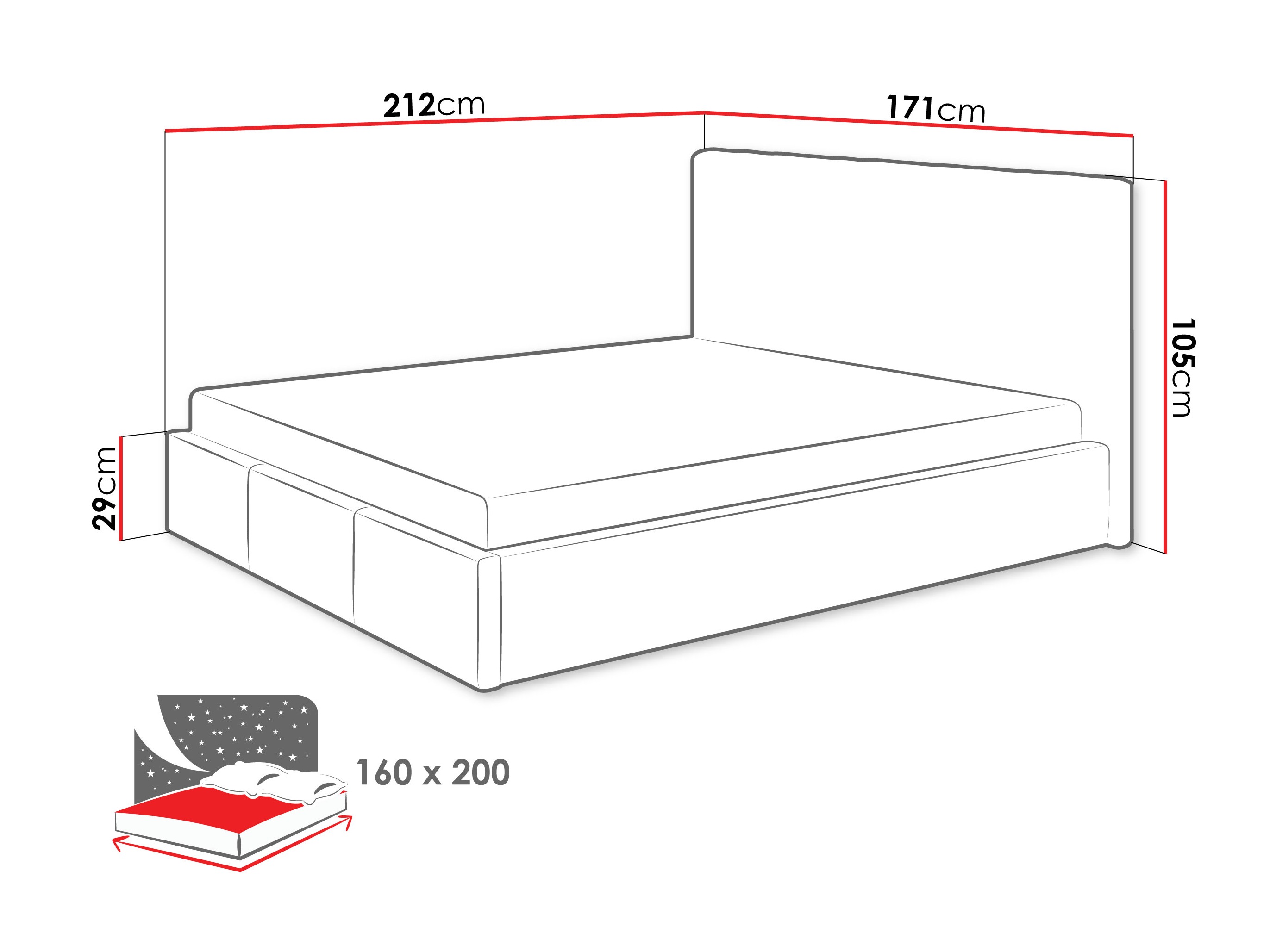 Bett ComfiDream 197 (Fresh 11)