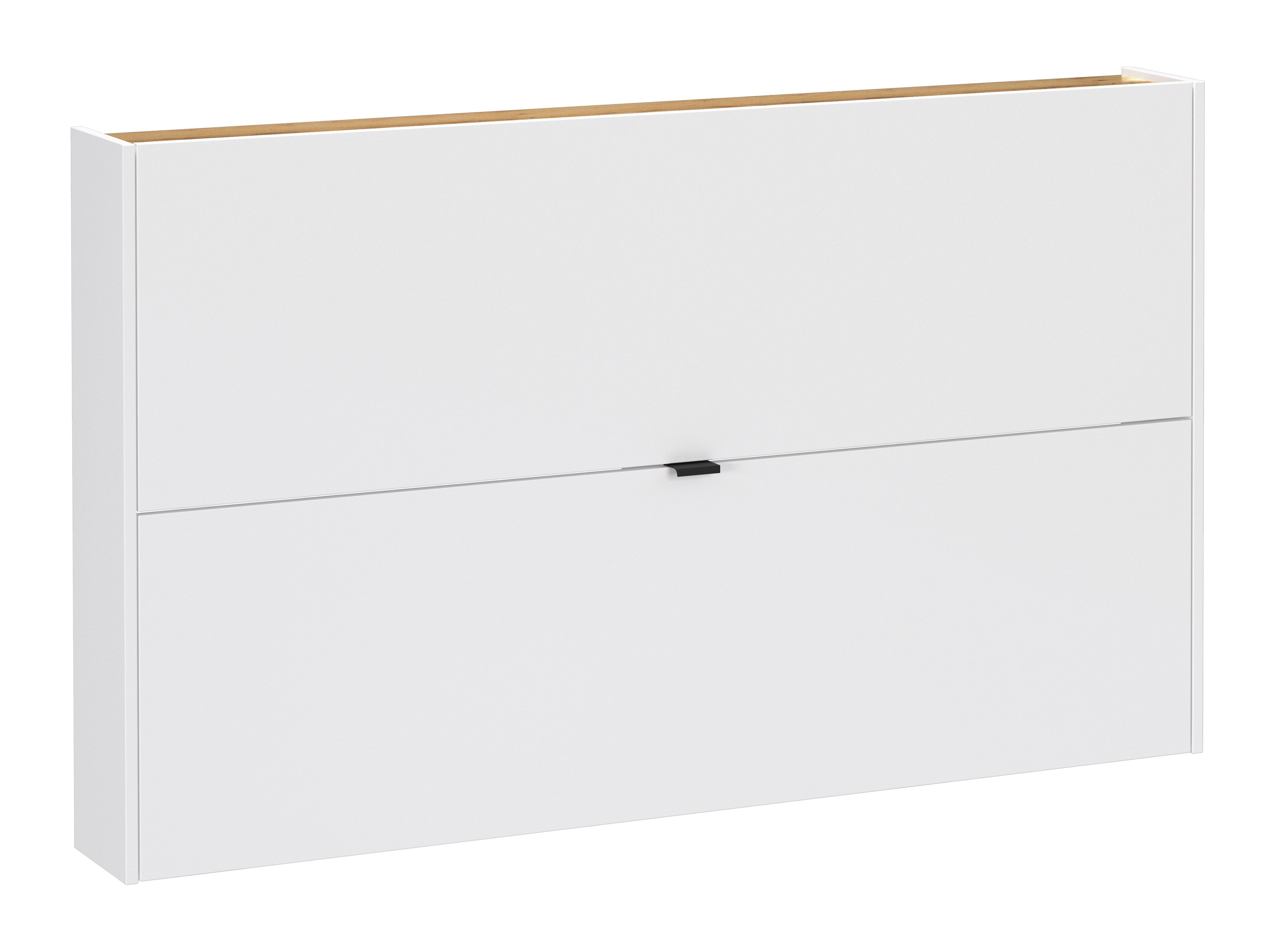 Schuhschrank Cirsale 108 (Weiß + Navarra eichenholzoptik)