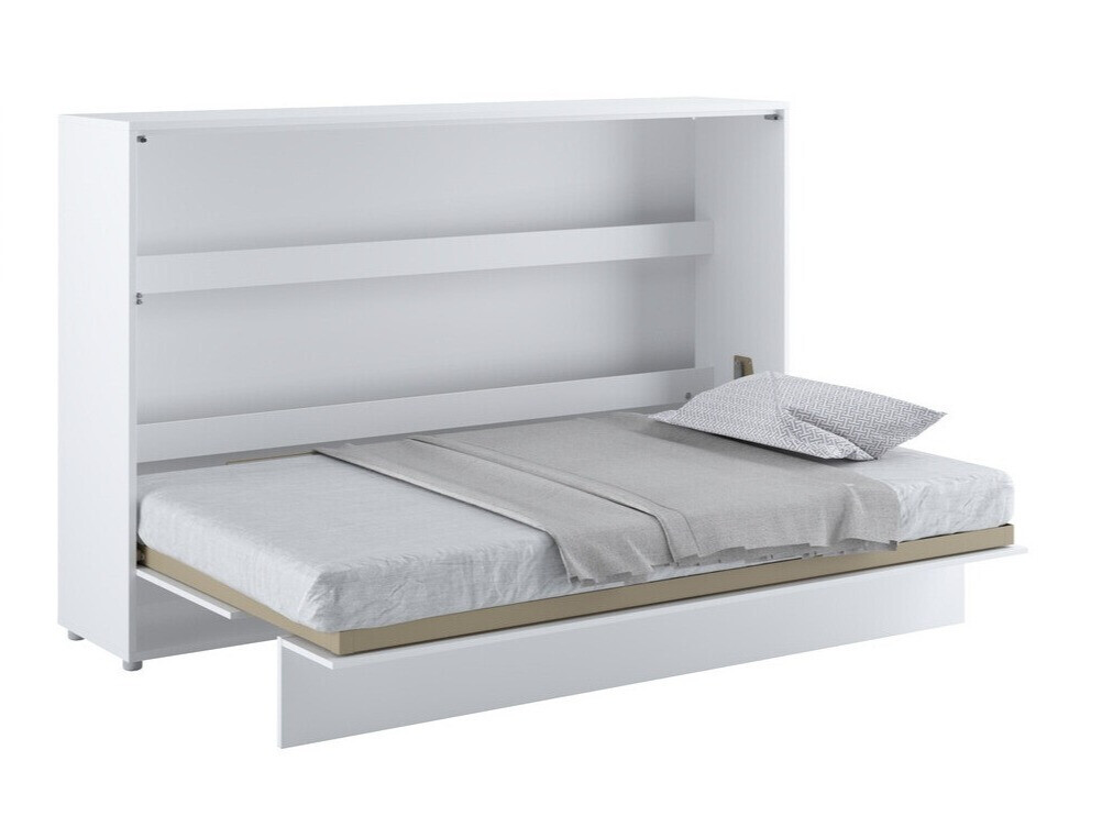 Schrankbett Concept Pro Lenart V (Weiß glänzend)