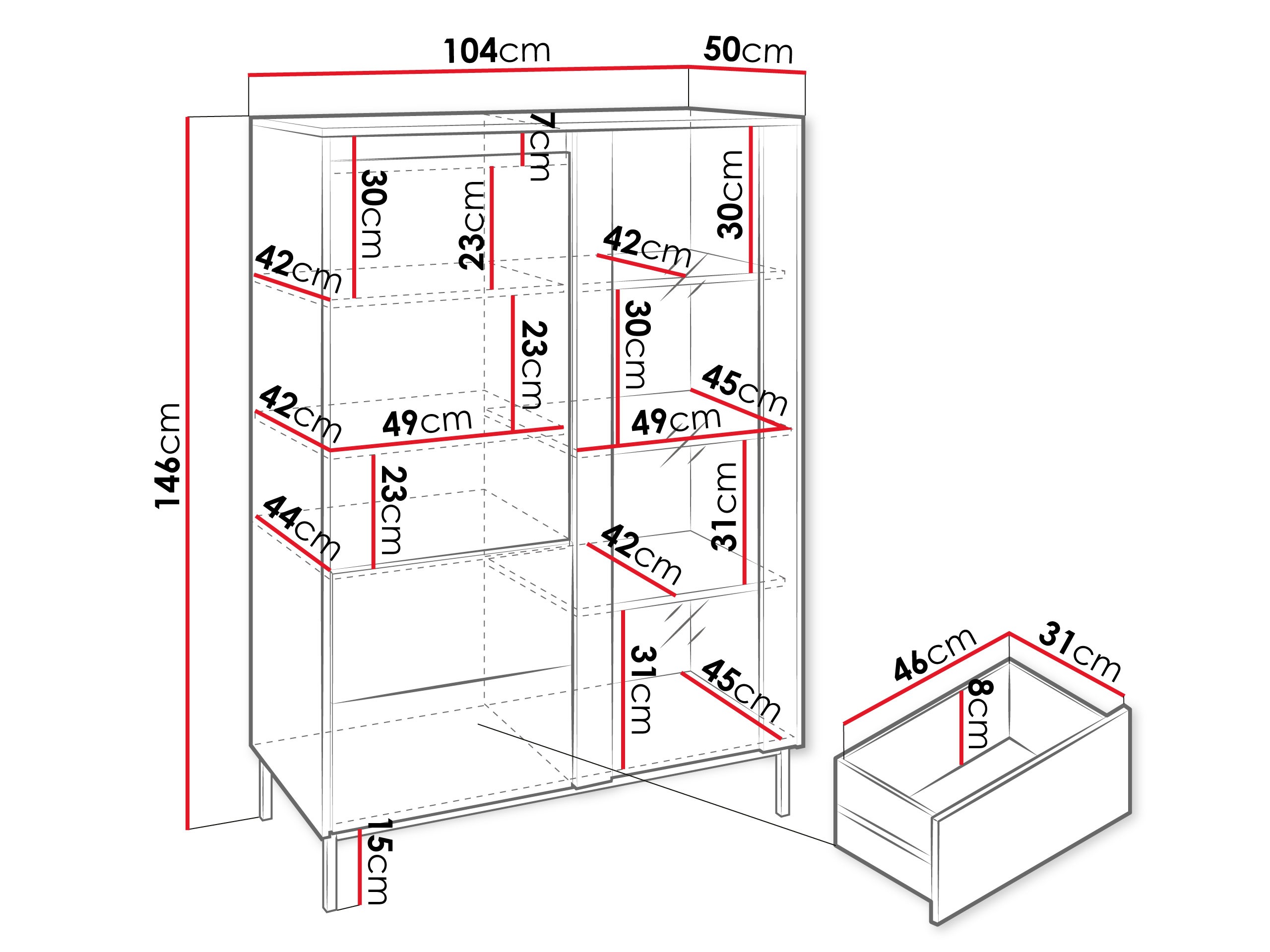 Regal Comfivo Delruva (Weiß)
