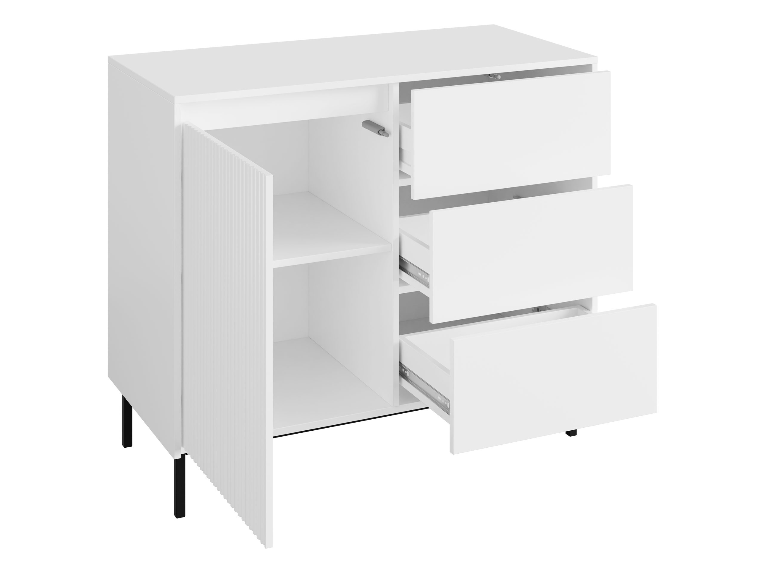 Wohnzimmer-Sets Comfivo Delruva III (Schwarz)