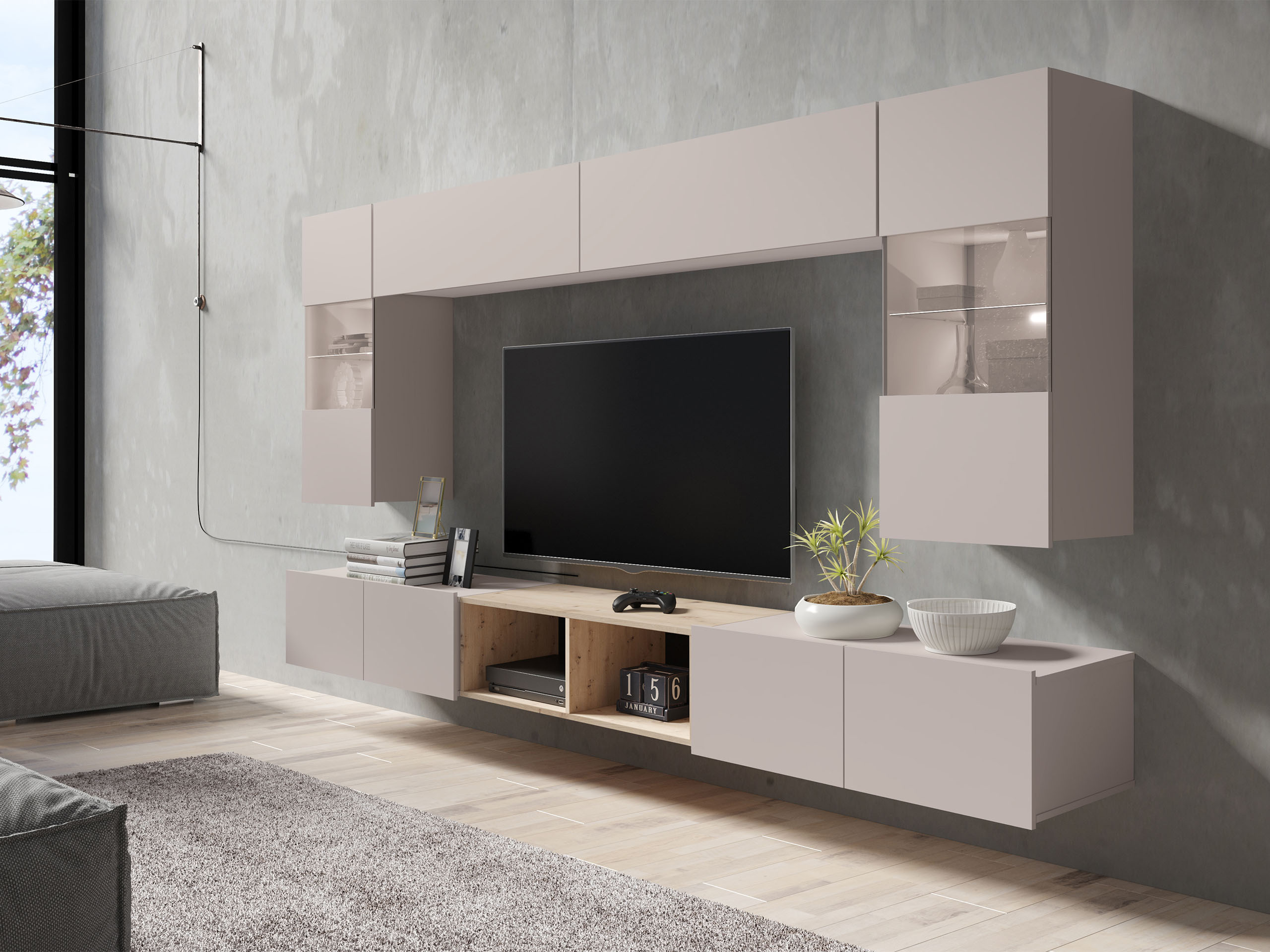 Hängeschrank Tivdalu 102 (Kaschmir)