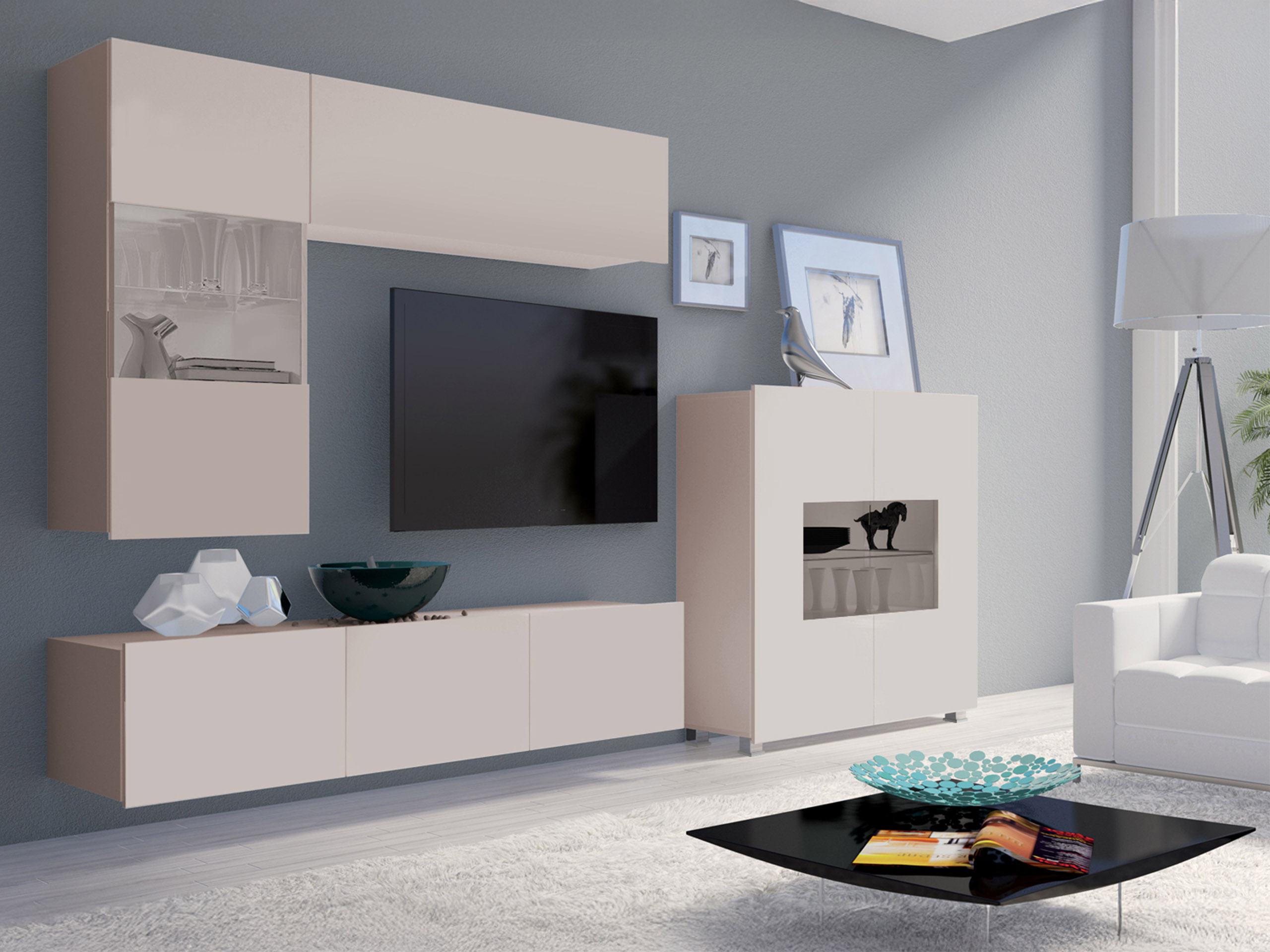 Wohnzimmer-Sets Remus III (Kaschmir)