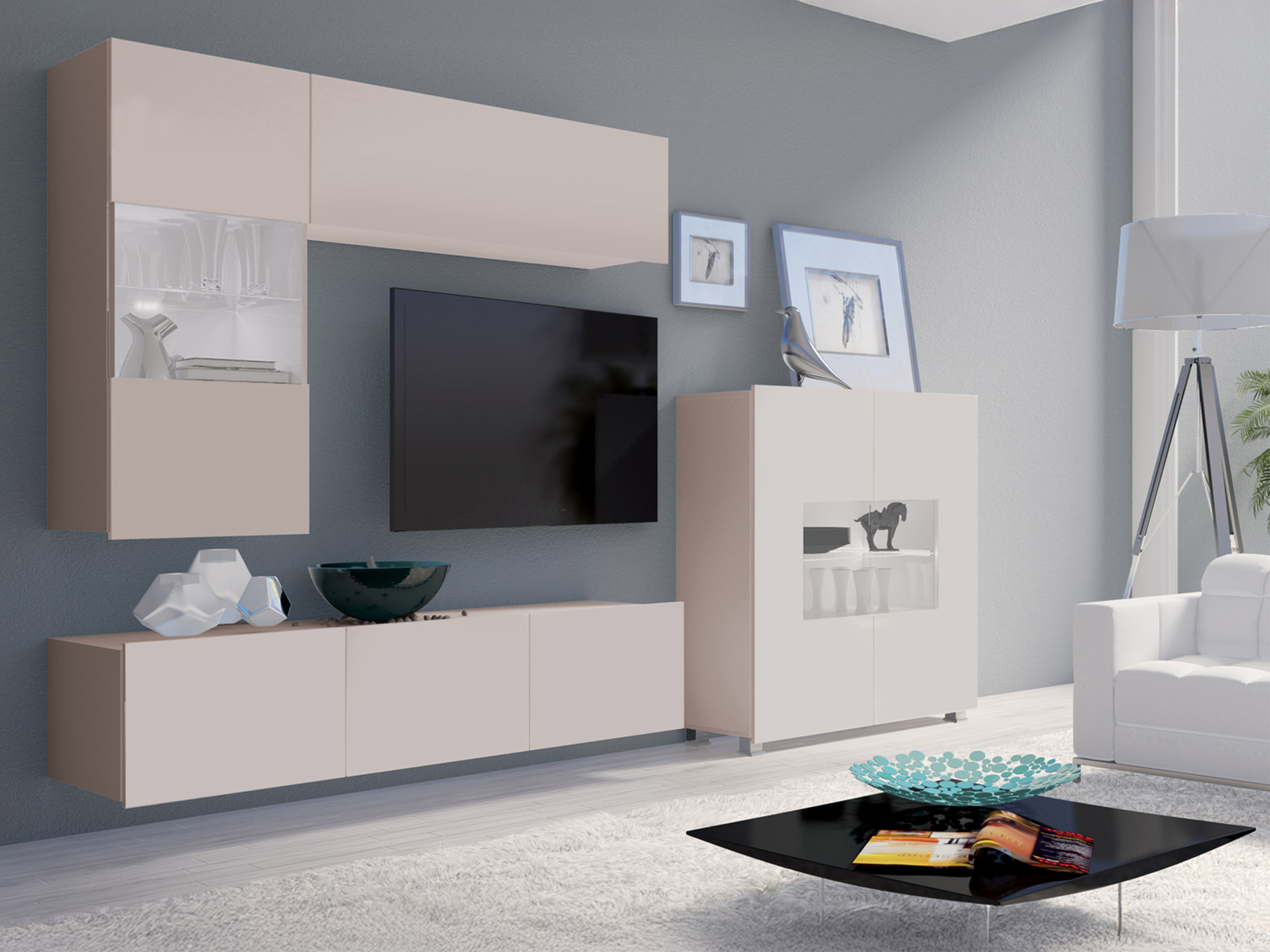 Wohnzimmer-Sets Remus III (Kaschmir)