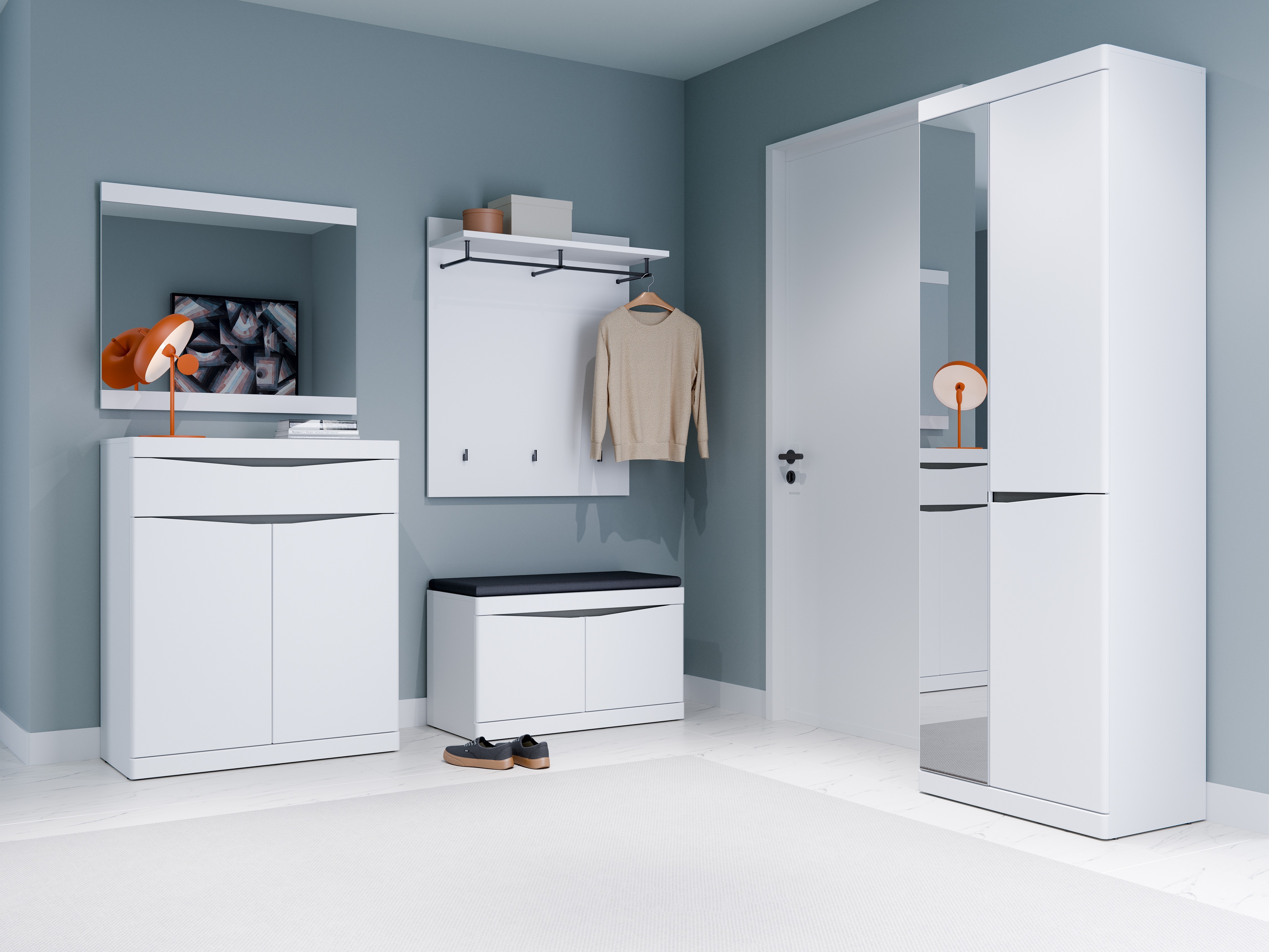 Flurgarnitur Venlori 119 (Weiß)