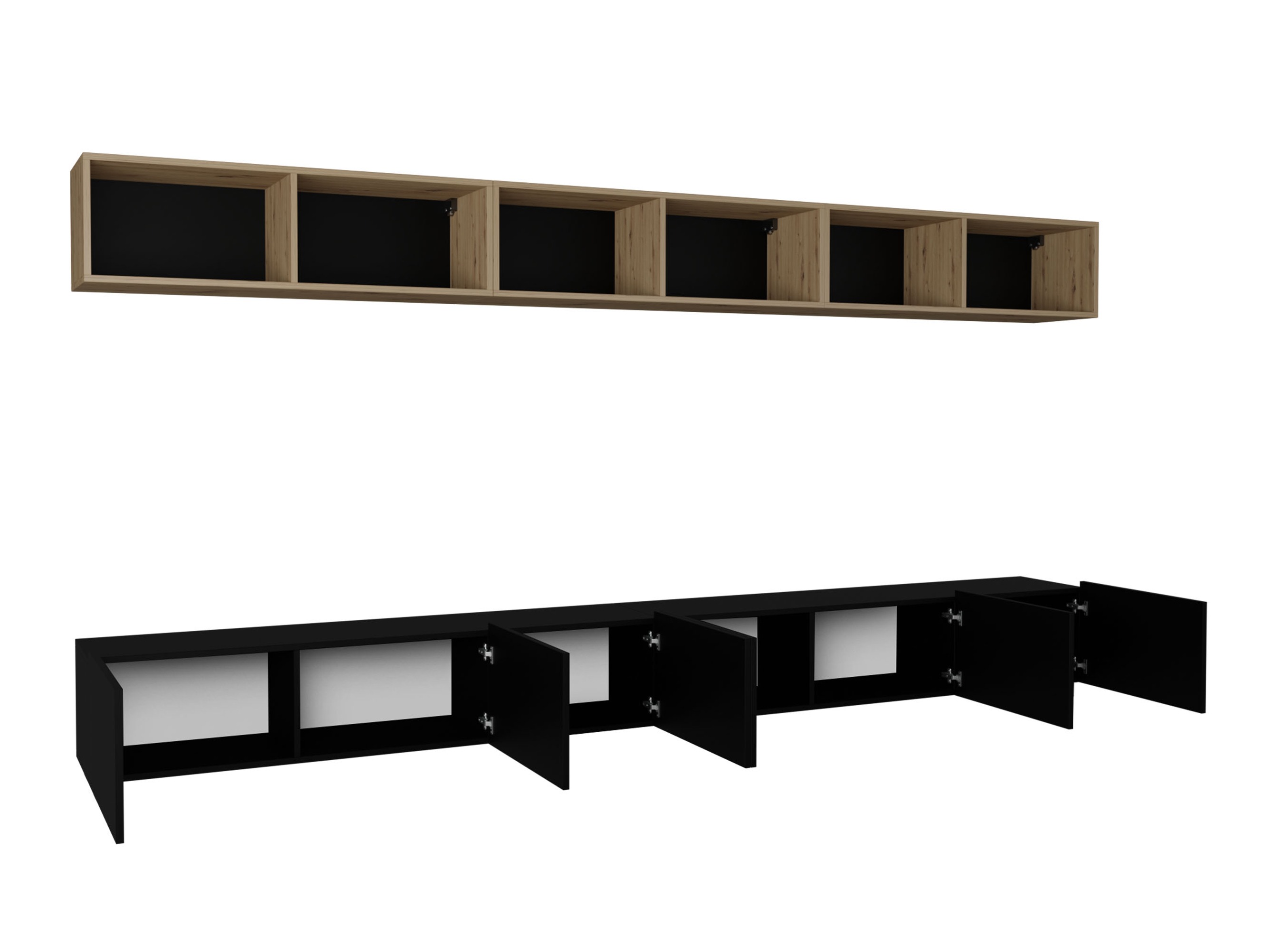 Wohnzimmer-Sets Tivdalu 153 (Kaschmir + Artisan Eichenholzoptik)