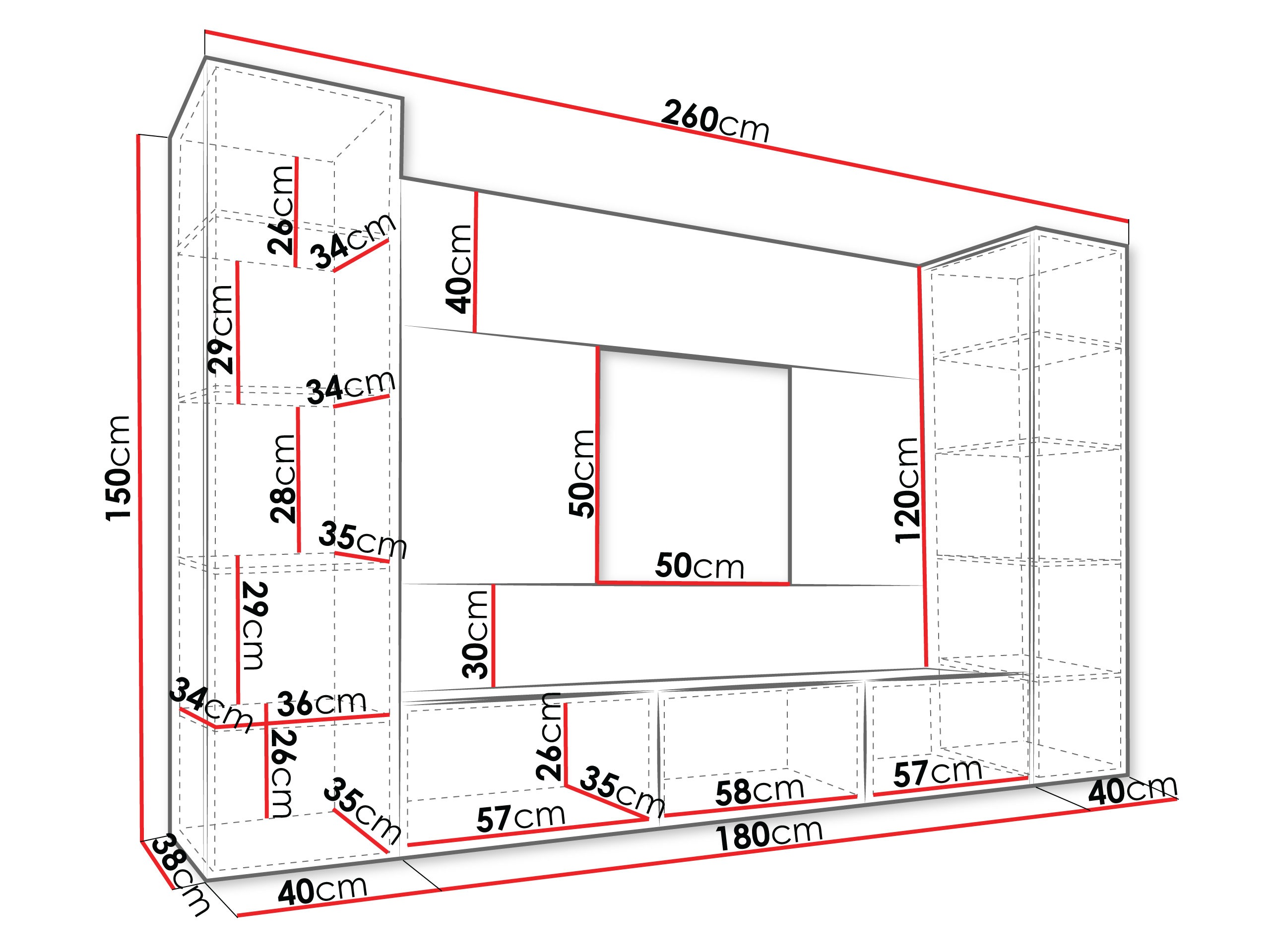 Wohnzimmer-Sets Comfivo Salix V (Weiß + Weißer Marmor)