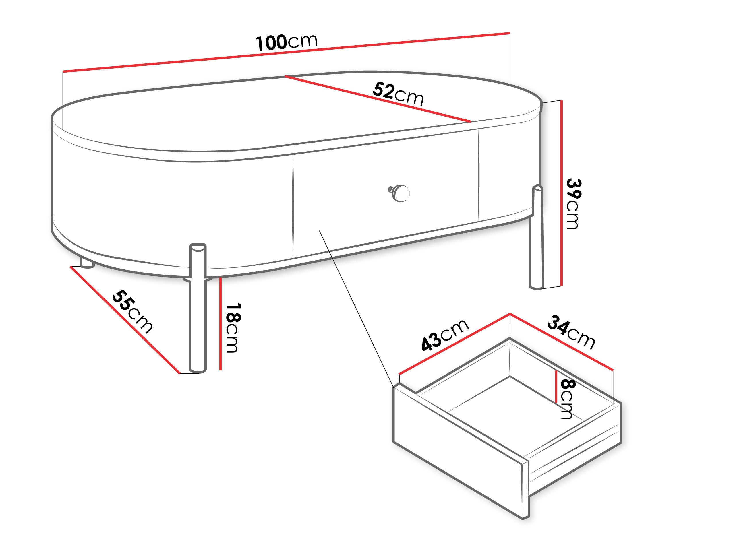 Couchtisch Comfivo Mirsoni