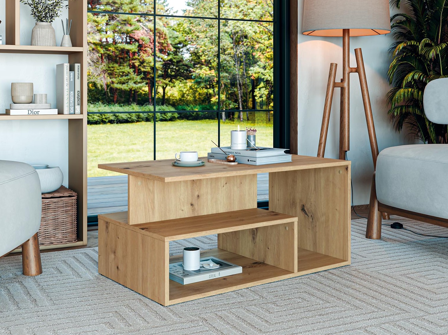 Couchtisch Houston 1991 (Artisan Eichenholzoptik)