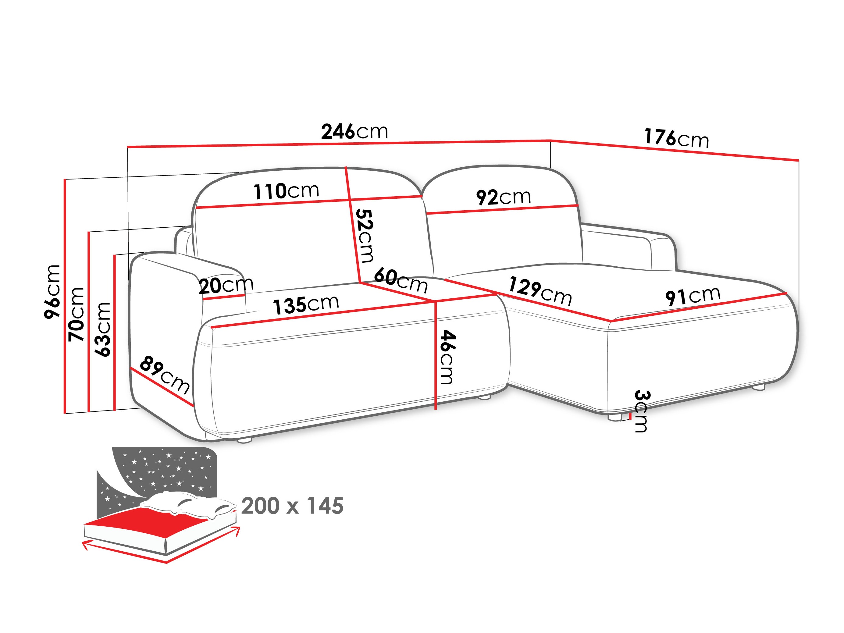 Ecksofa ComfiDream Marila (Perfect Harmony 02)