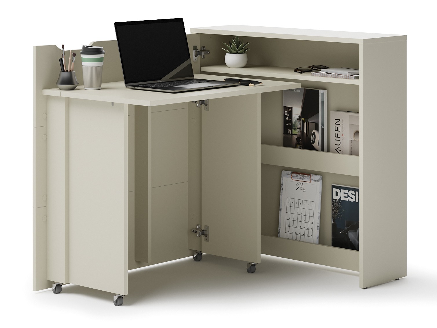 Eckschreibtisch Concept Pro Lenart II (Kaschmir)