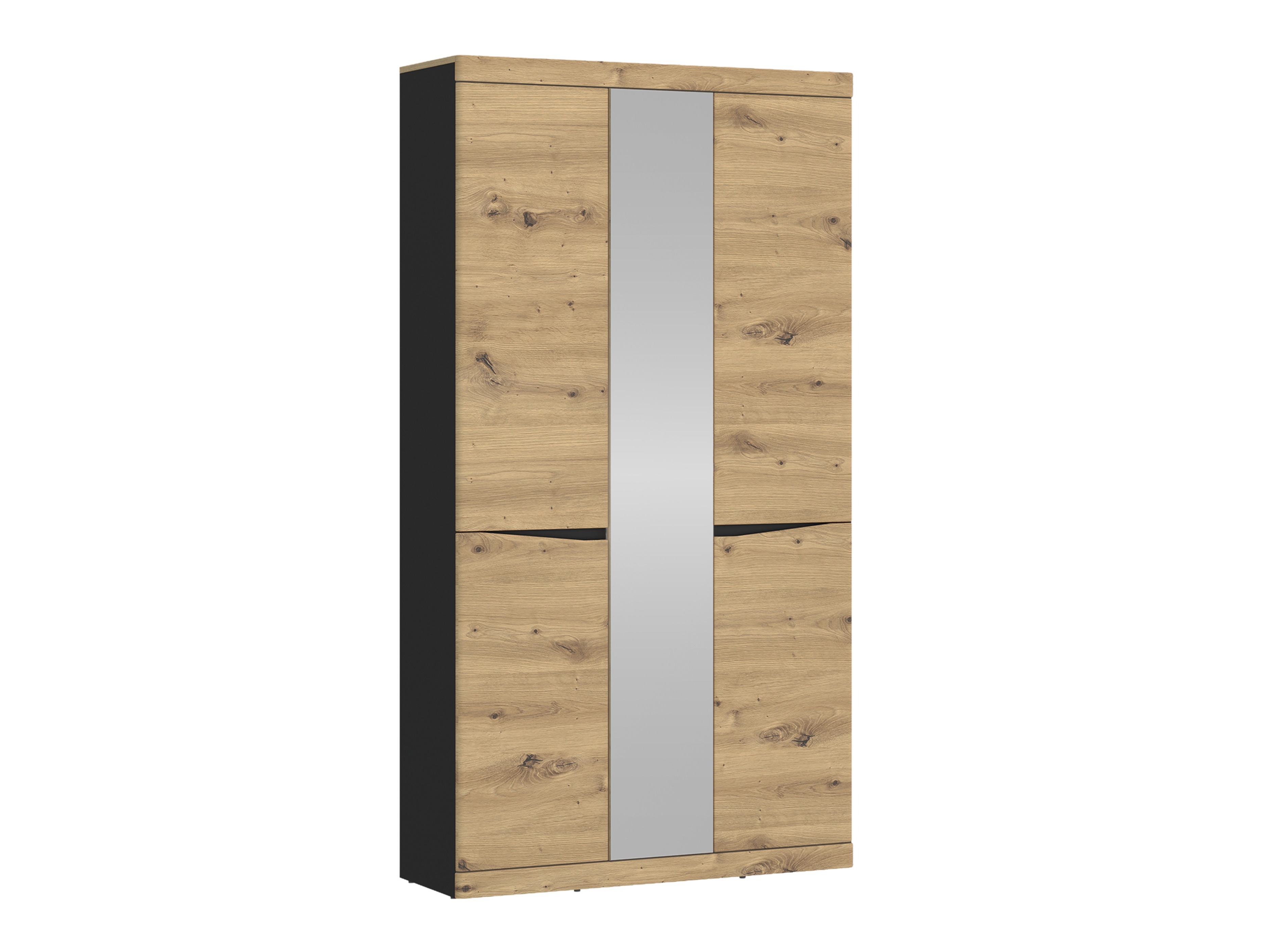 Kleiderschrank Venlori 139 (Anthrazit + Artisan Eichenholzoptik)