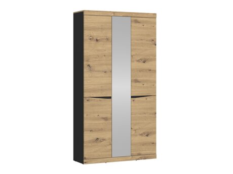 Kleiderschrank Venlori 139 (Anthrazit + Artisan Eichenholzoptik)