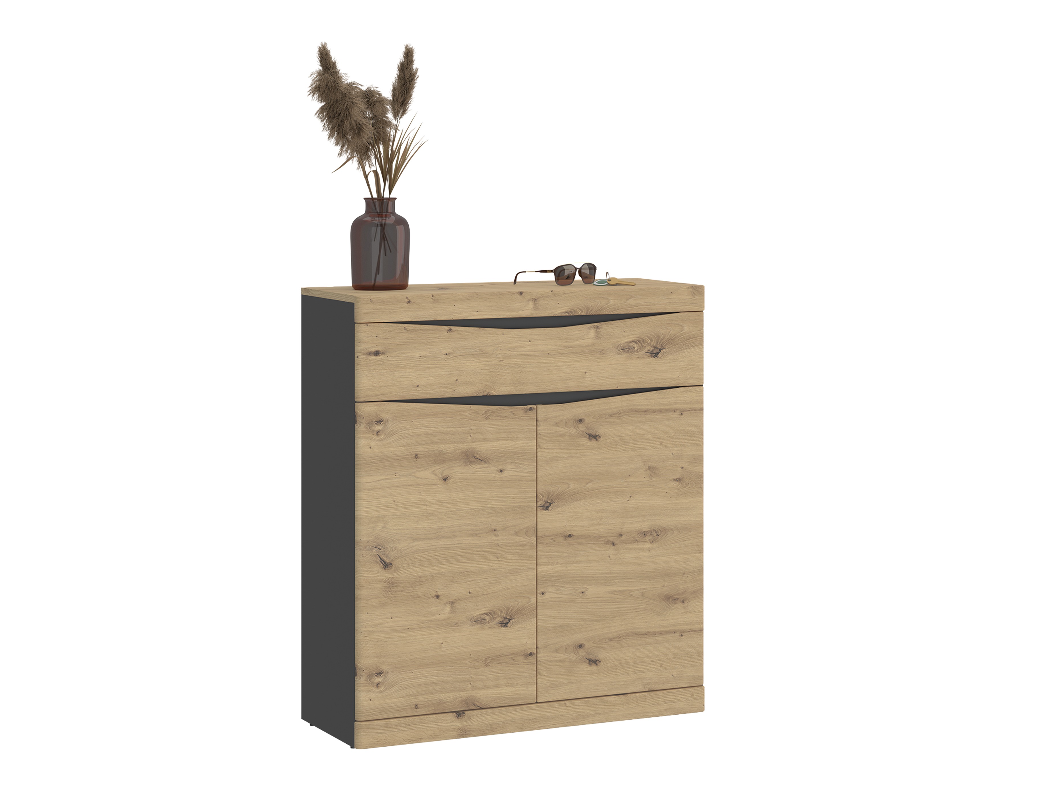 Kommoden Venlori 115 (Artisan Eichenholzoptik + Anthrazit)