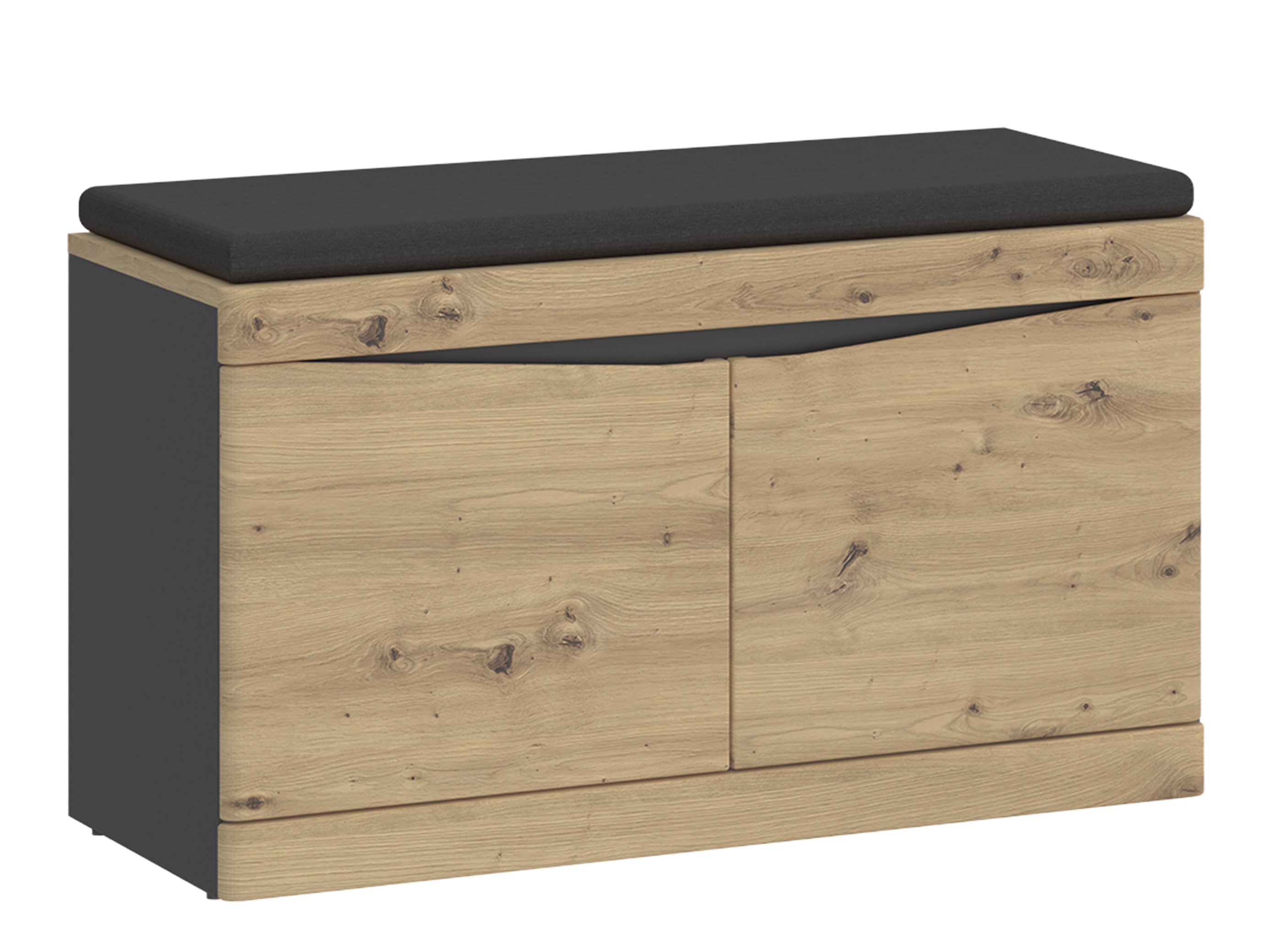 Schuhschrank Ontario 146 (Artisan Eichenholzoptik + Anthrazit)